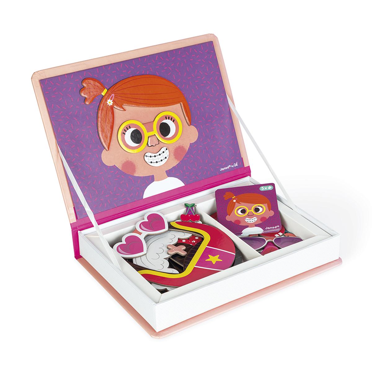 Magneti'Book Crazy Faces Chicas Janod 2