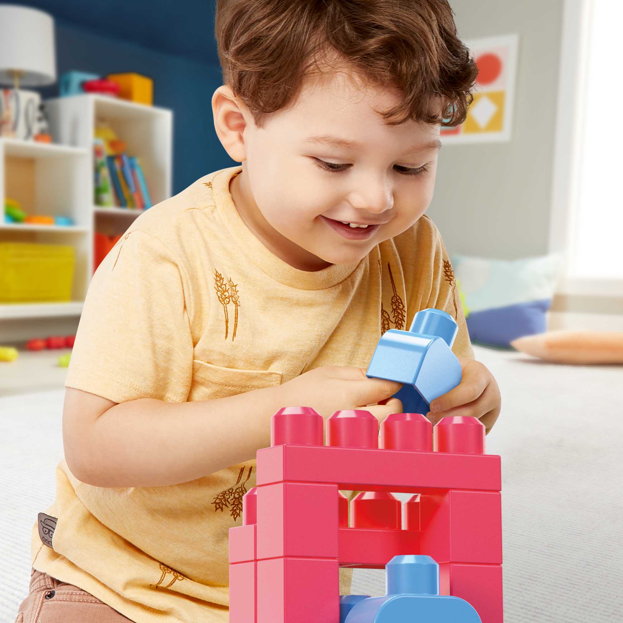 Mega Bloks: Jogo de Construção Mattel Rosa-3