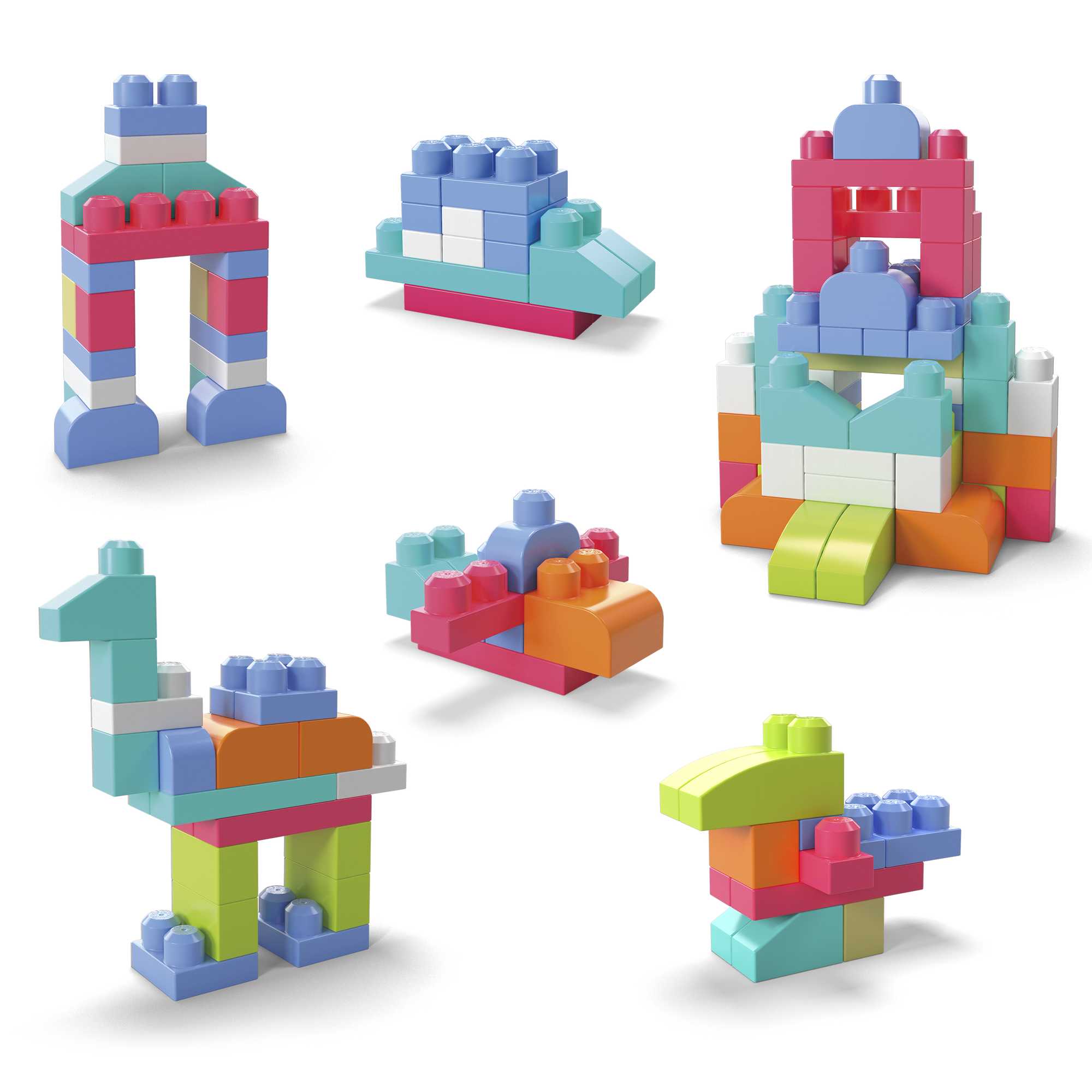 Mega Bloks: Jogo de Construção Mattel Rosa-5