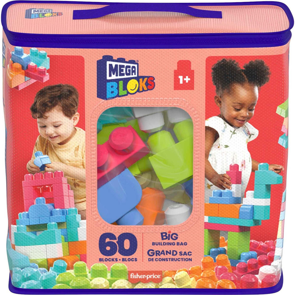 Mega Bloks: Jogo de Construção Mattel Rosa-7