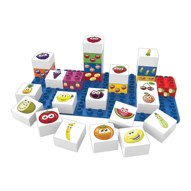 Imagen 0 de Frutas 27 piezas + base