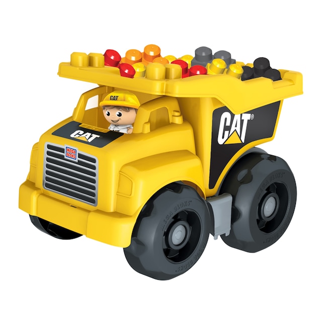 Imagen 0 de Mega Bloks Volquete CAT Coche de juguete de bloques de construcción