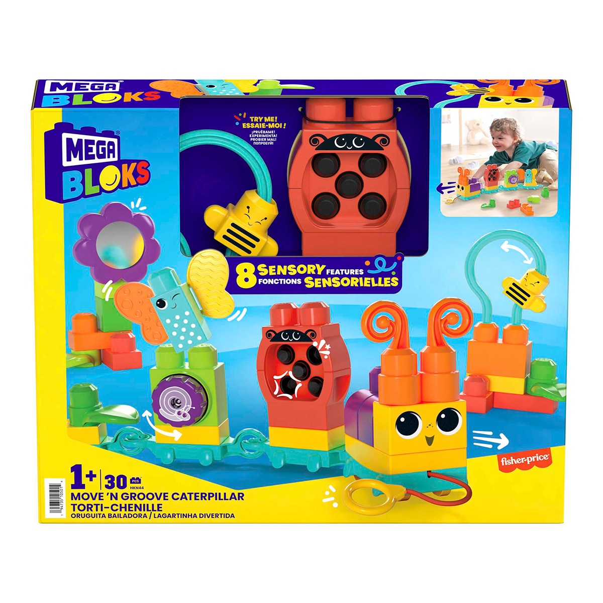 Juego de bloques de construcción Tren oruga Mega Bloks 1