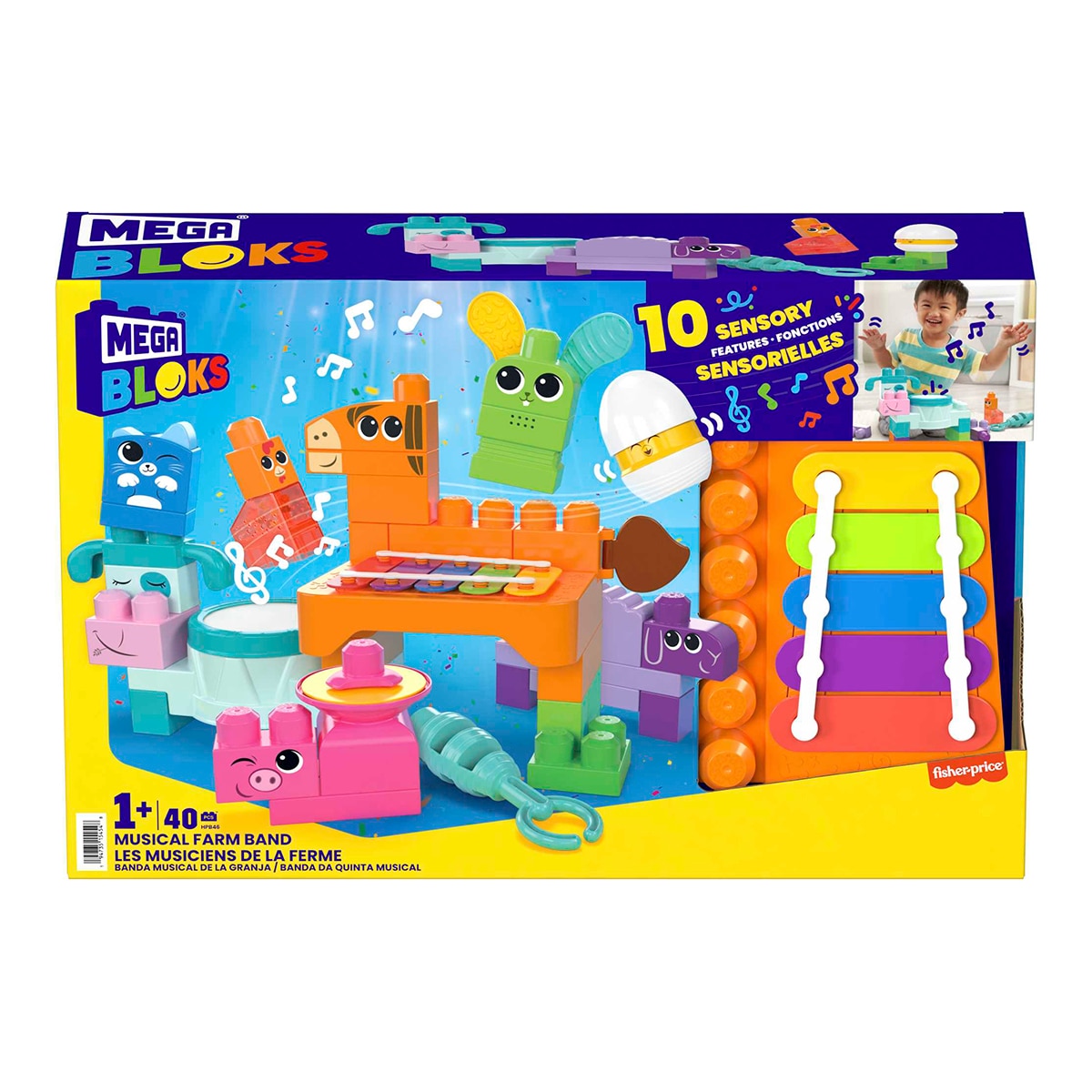 Bloques de construcción Banda granja musical Mega Bloks 1