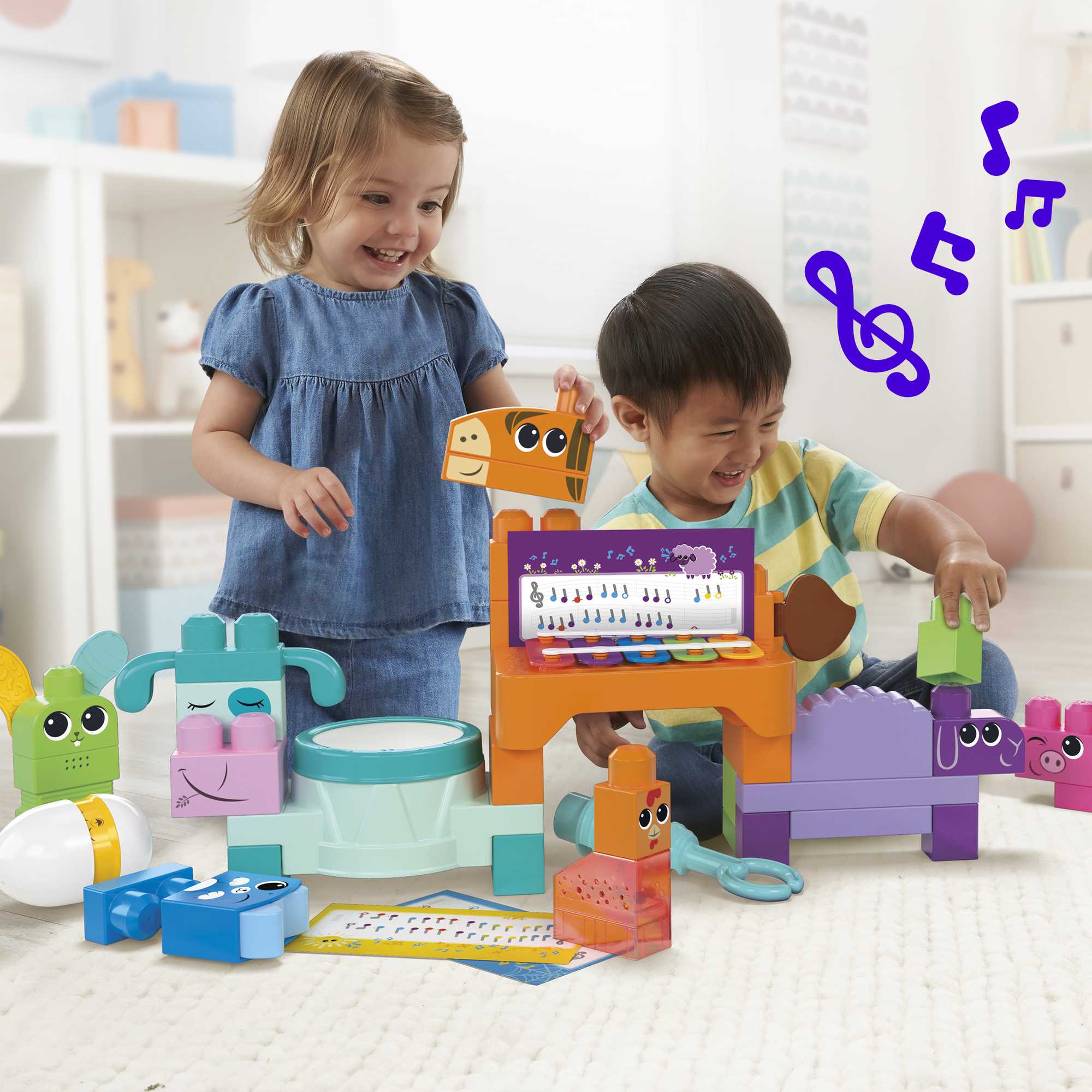 Bloques de construcción Banda granja musical Mega Bloks 4