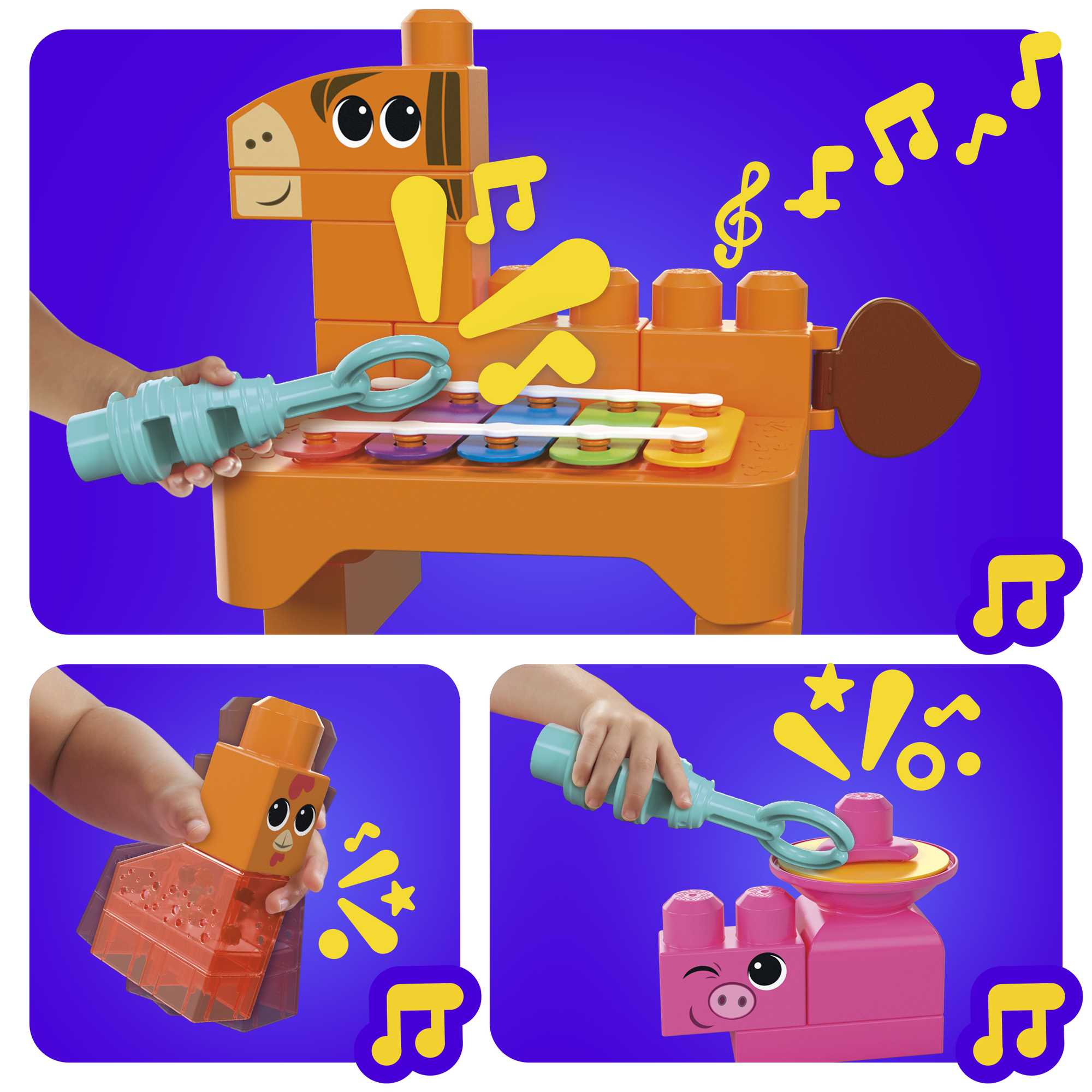 Bloques de construcción Banda granja musical Mega Bloks 6