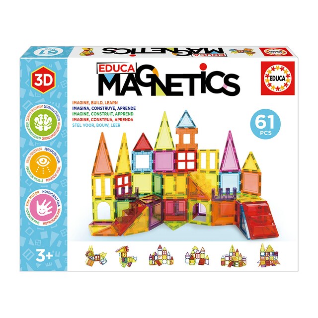 Bloques magnéticos 61 piezas Educa Magnetics