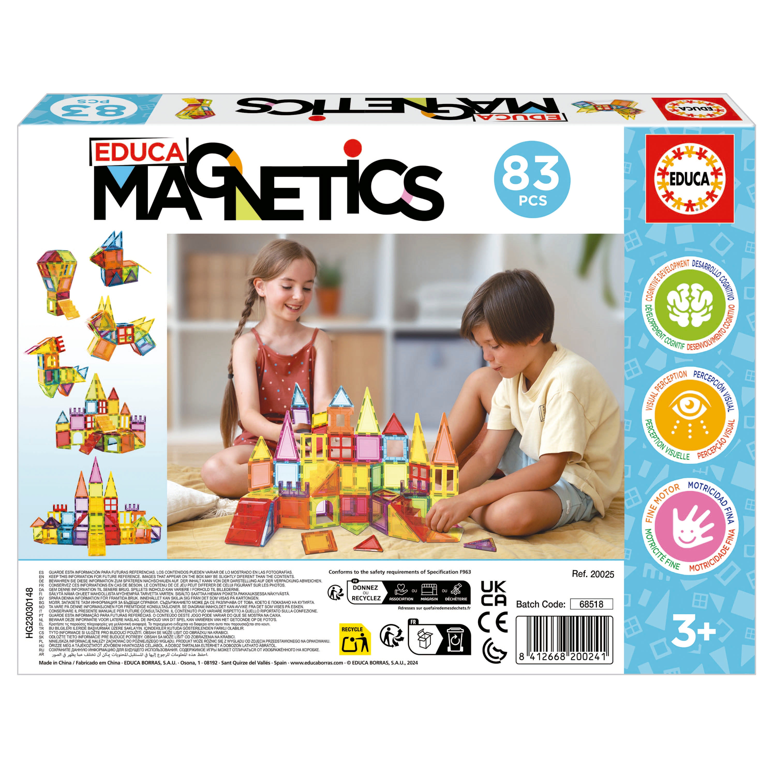 Bloques de construcción 83 piezas Educa Magnetics 3