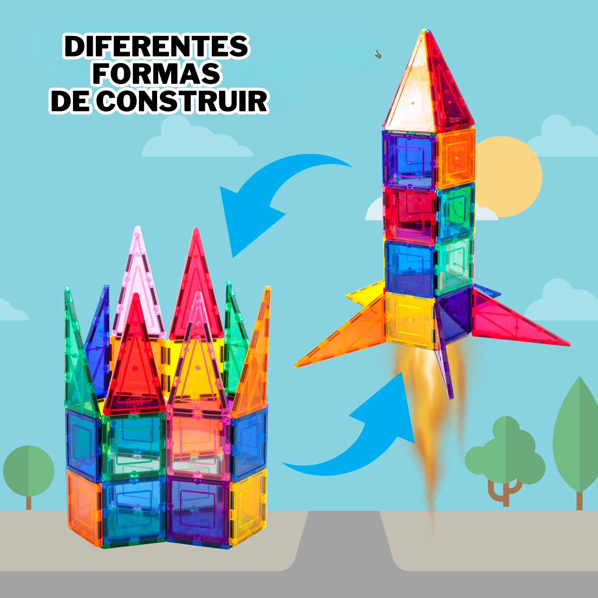 Juego de construcción Bloques magnéticos 32 piezas Picasso Tiles 5