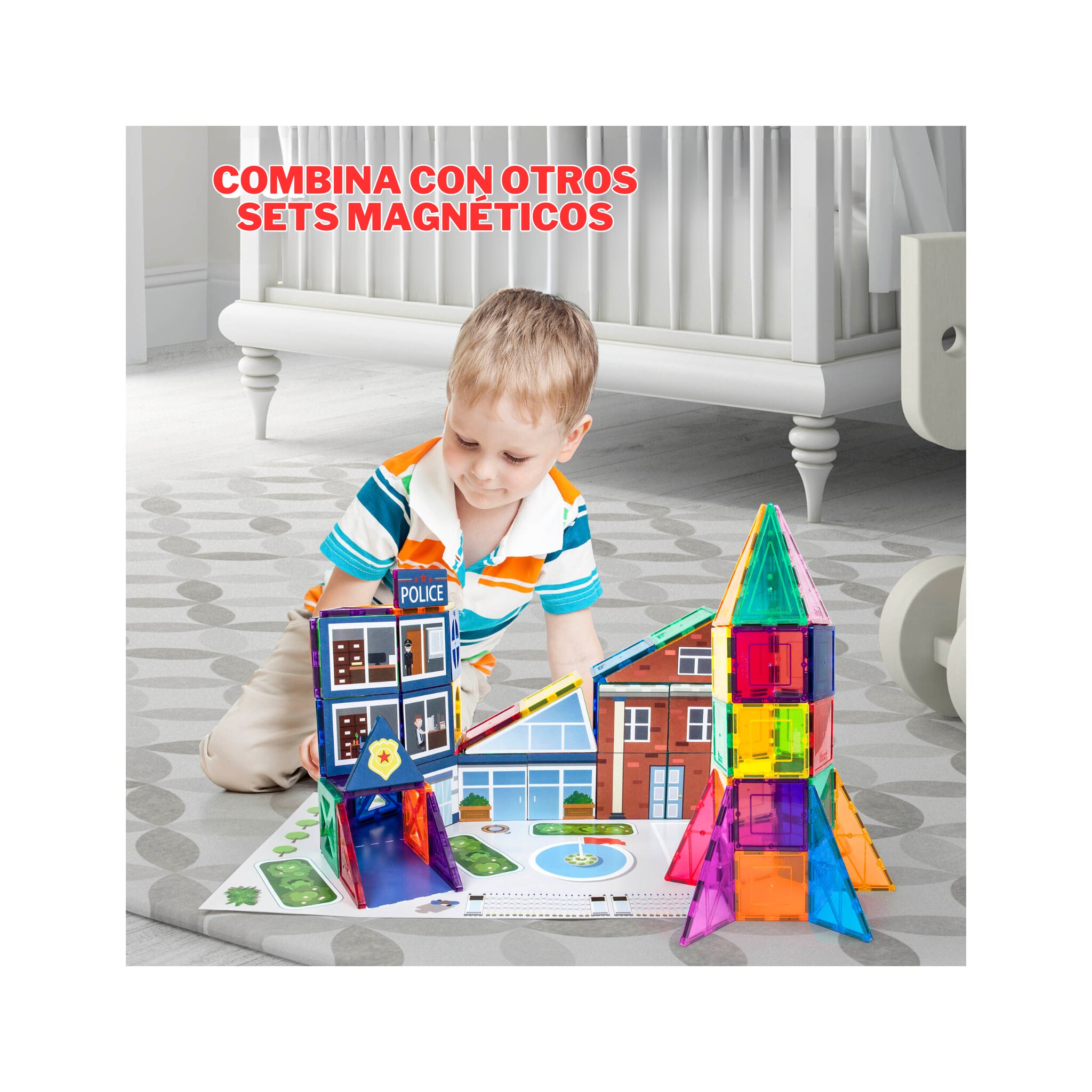 Juego de construcción Bloques magnéticos 32 piezas Picasso Tiles 7