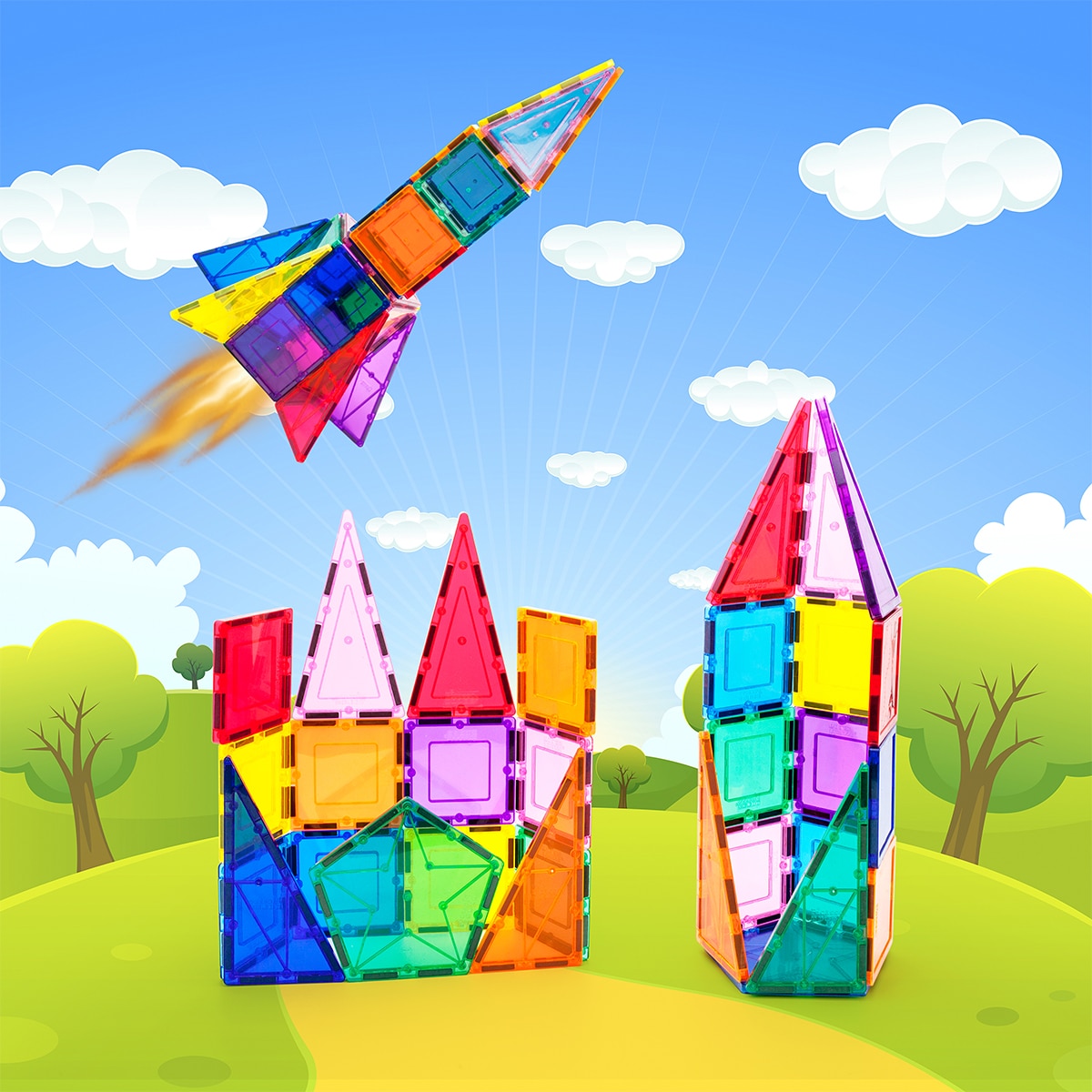 Juego de construcción Bloques magnéticos 32 piezas Picasso Tiles 8