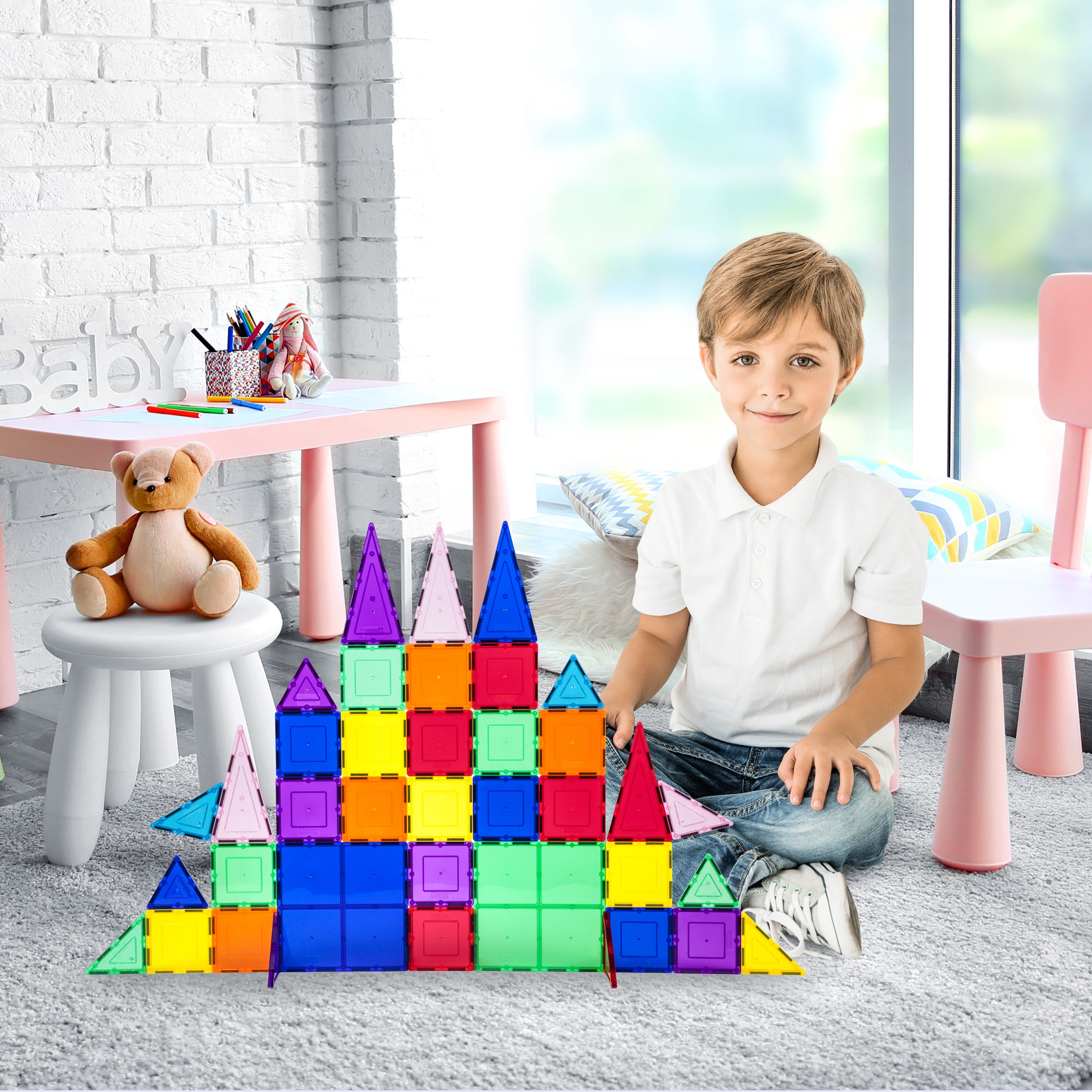 Juego de construcción Bloques magnéticos 61 piezas Picasso Tiles 5