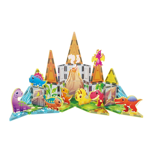 Juego de construcción Bloques magnéticos Dinosaurios 8 Figuras Picasso Tiles