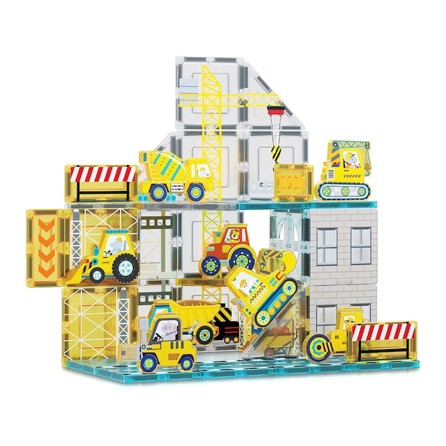 Juego de construcción Bloques magnéticos Construcción 8 Vehículos Picasso Tiles