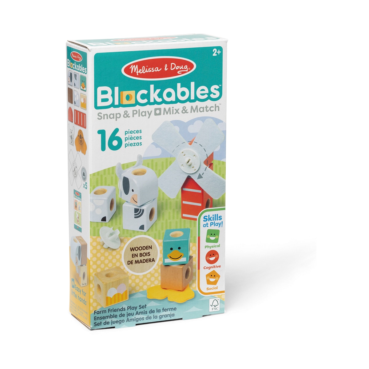 Imagen 0 de Set de construcción Blockables Farm Friends  16 piezas Melissa & Doug