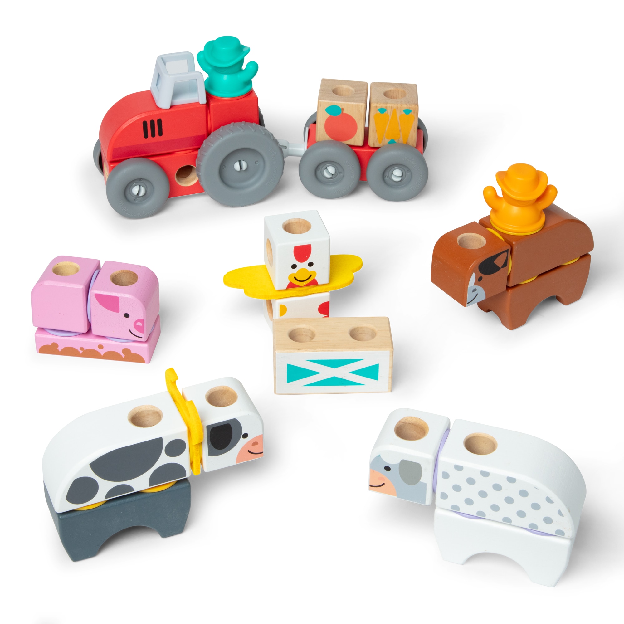 Set de construcción Blockables Farm 56 piezas Melissa & Doug 2