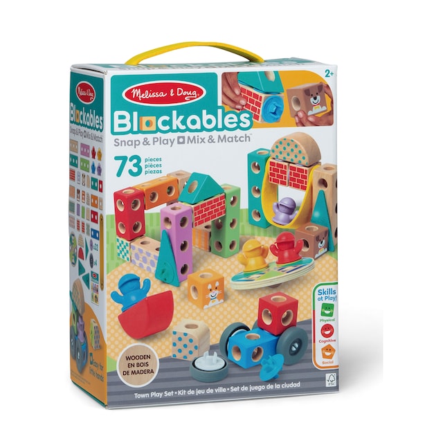 Imagen 0 de Set de construcción Blockables Town 73 piezas Melissa & Doug