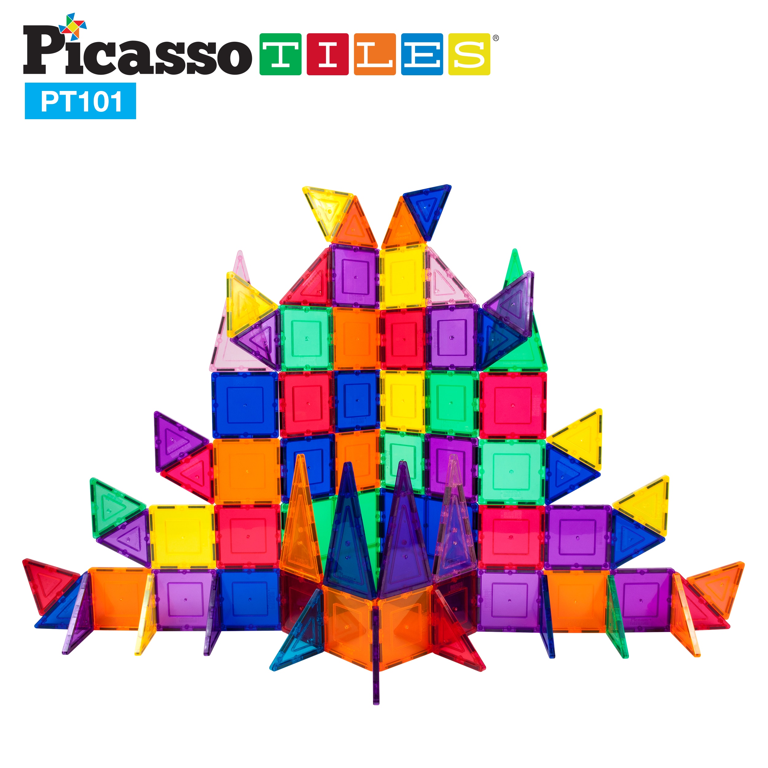 Set de construcción Picasso Tiles bloques magnéticos Cefa Toys 6