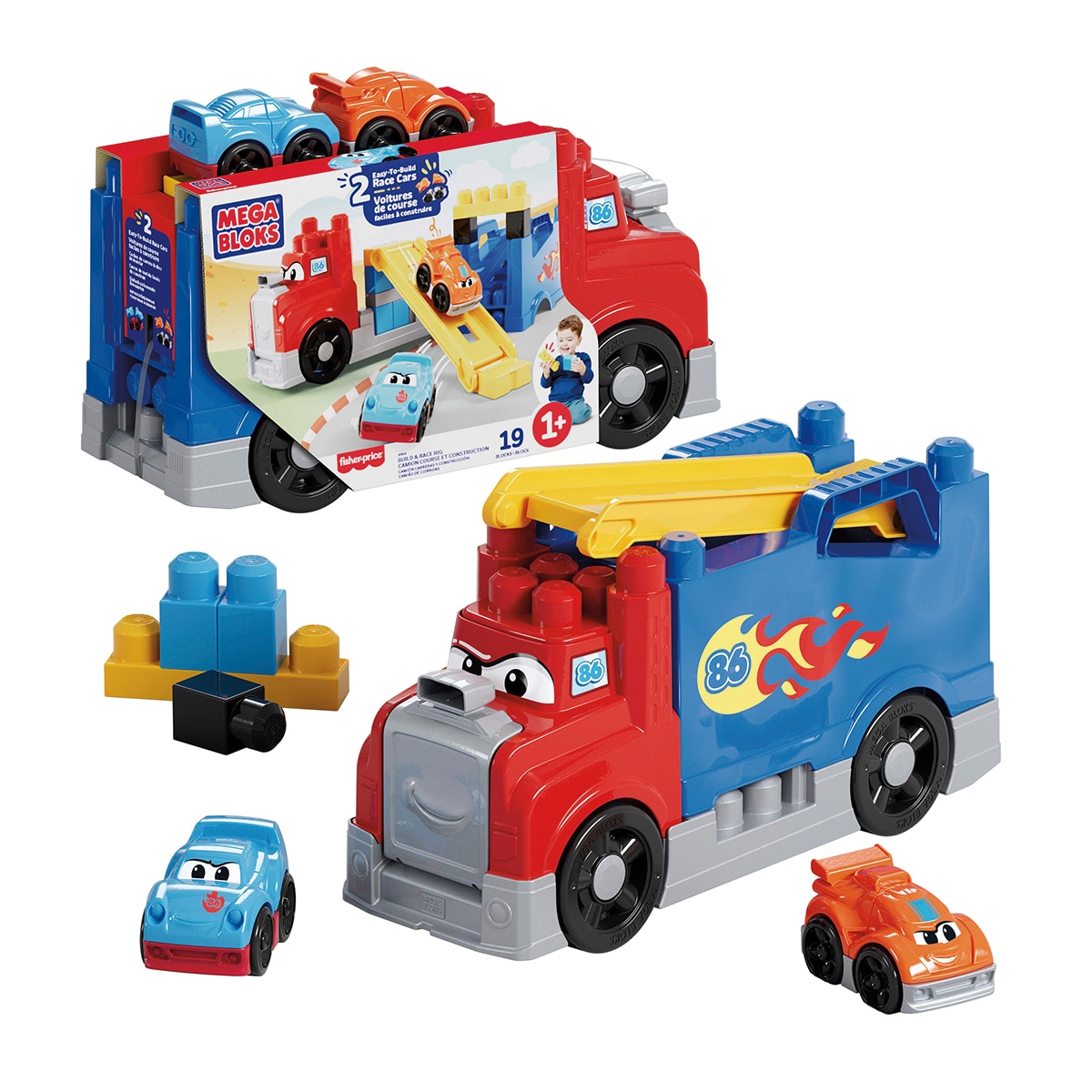 Imagen 0 de Camión carreras y construcción con bloques Mega Bloks