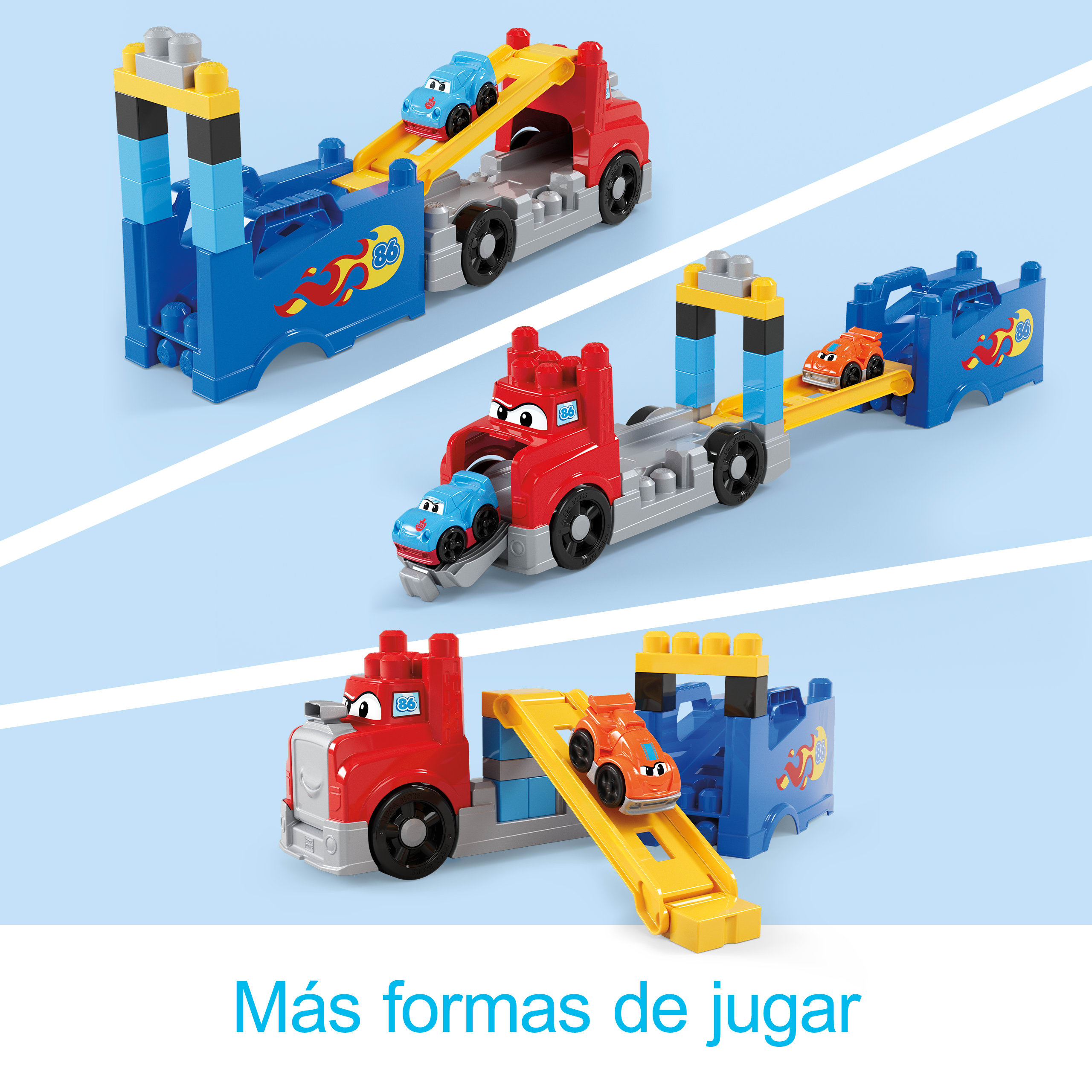 Camión carreras y construcción con bloques Mega Bloks 4