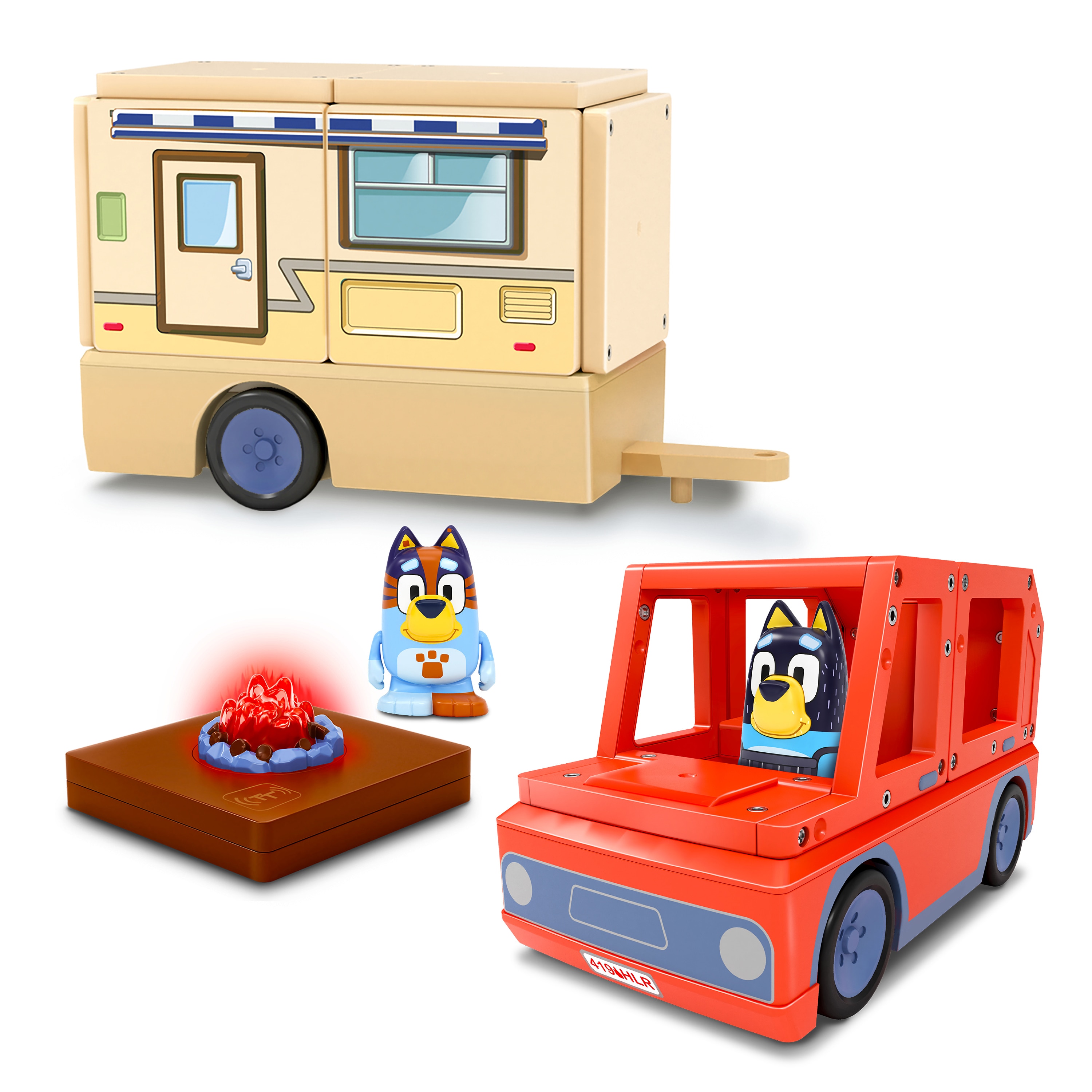 Juego de construcción Bluey Campervan Tile Town Moose 2