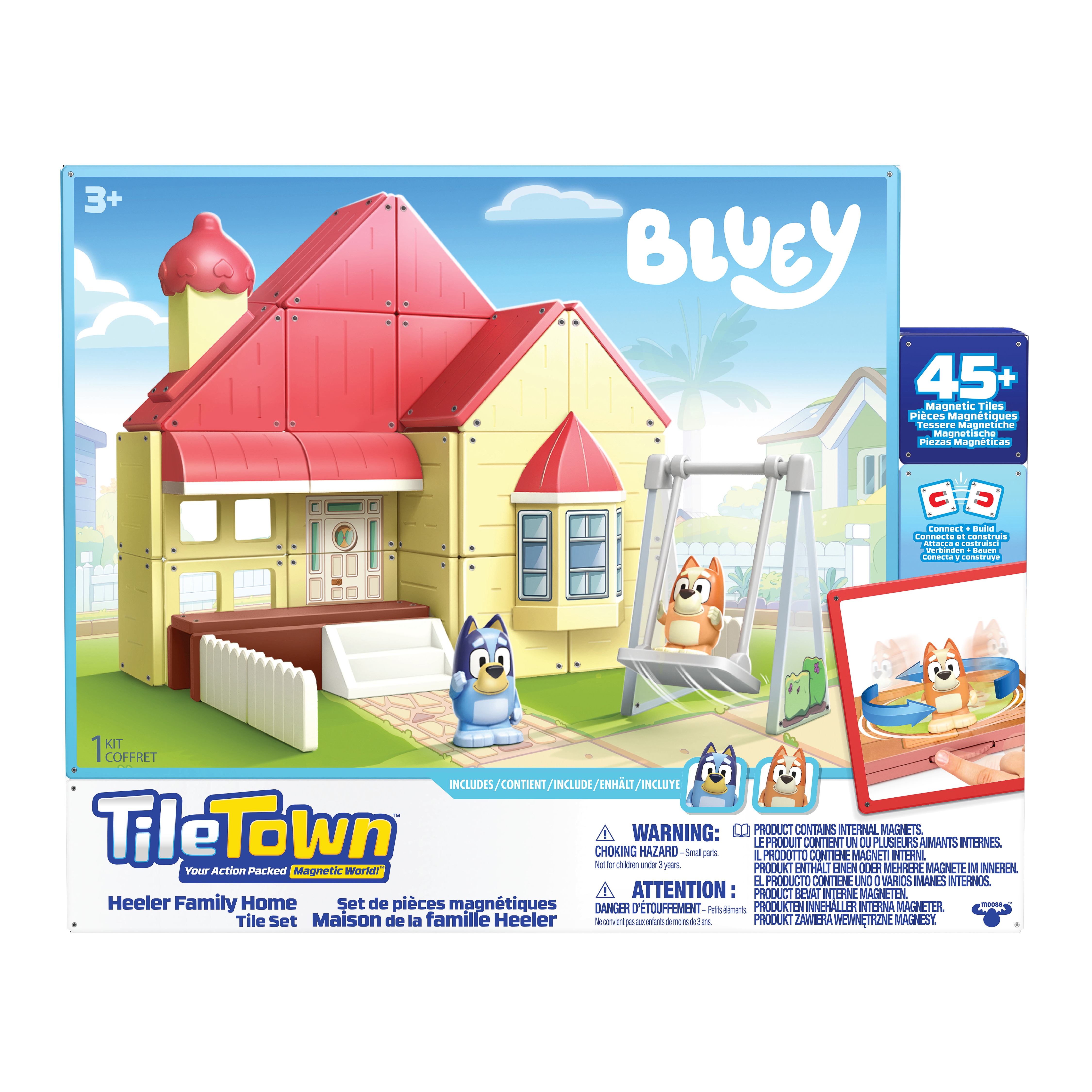 Juego de construcción Bluey Home Tile Town Moose 3