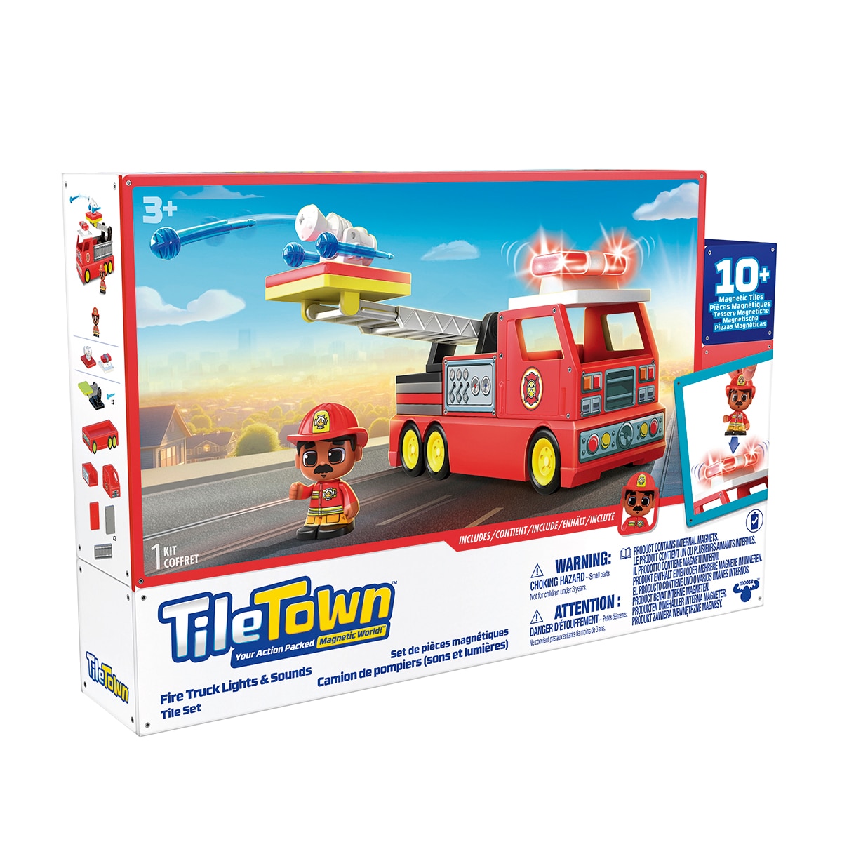 TILE TOWN – Juego de construcción Fire Truck Tile Town Moose.