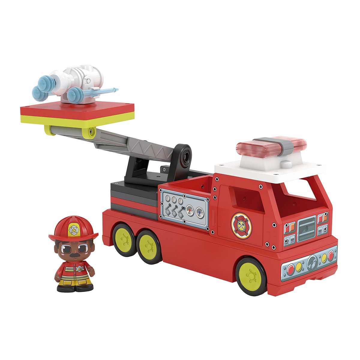 Juego de construcción Fire Truck Tile Town Moose 2