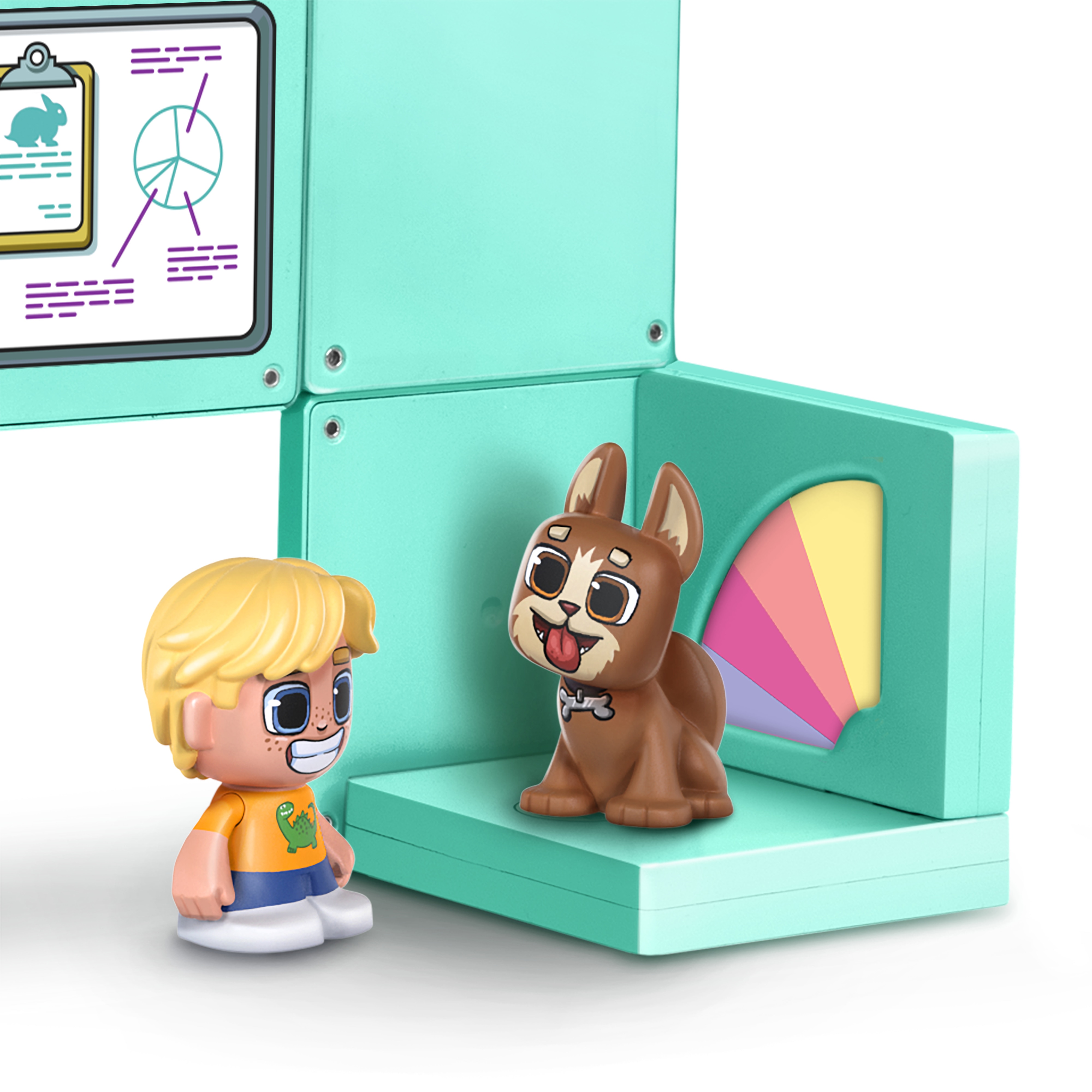 Juego de construcción Pet Vet Tile Town Moose 6