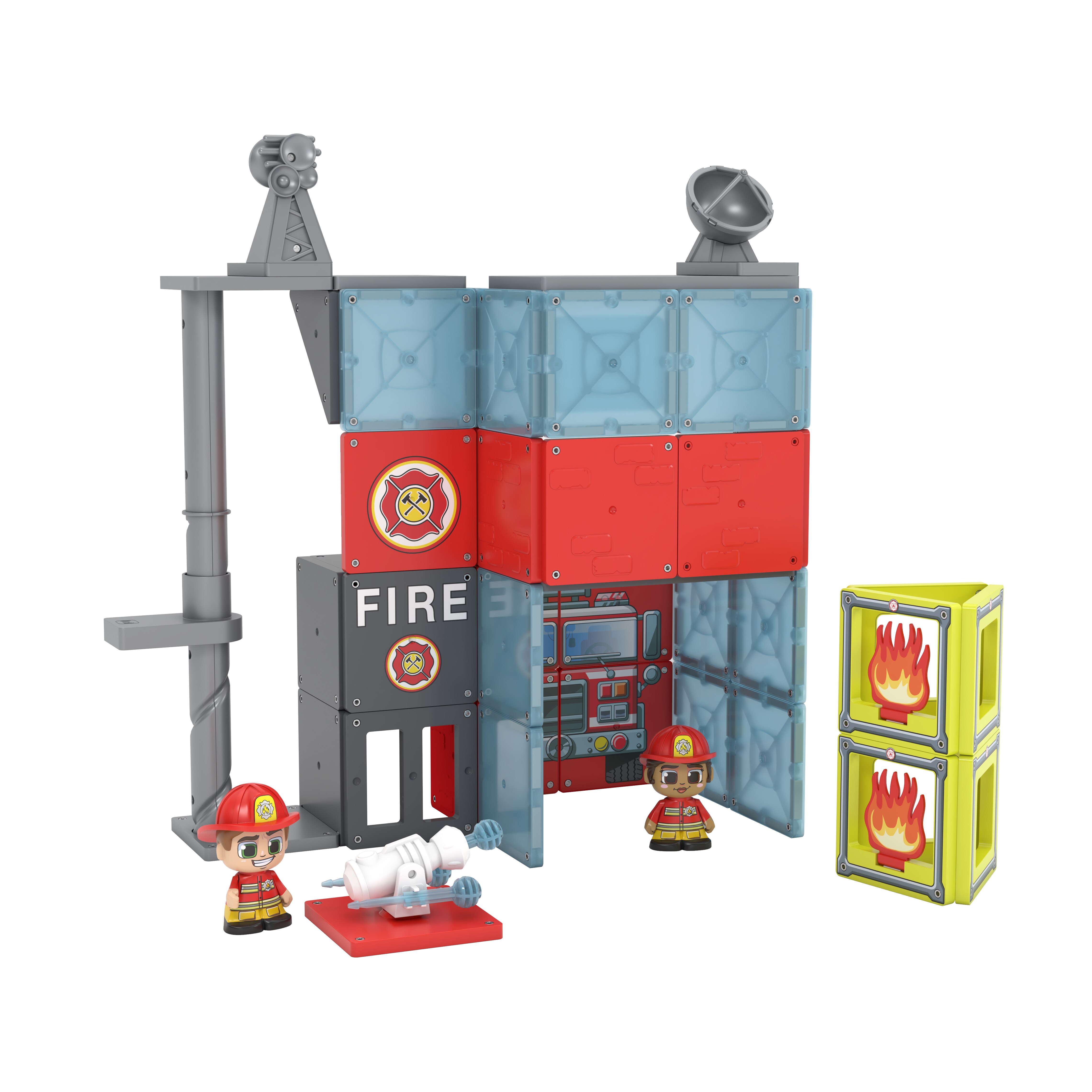 Juego de construcción Fire Station Tile Town Moose 2