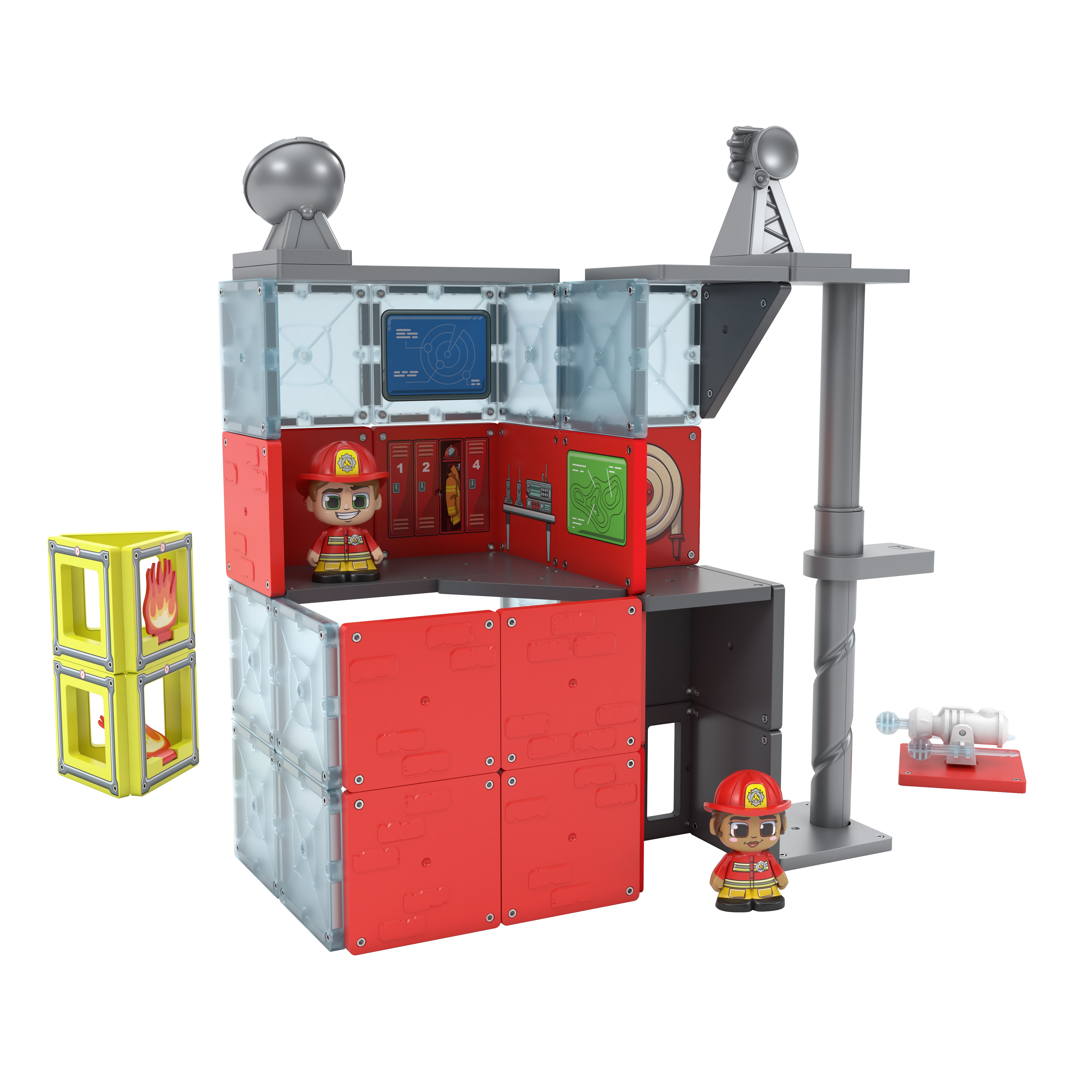 Juego de construcción Fire Station Tile Town Moose 3