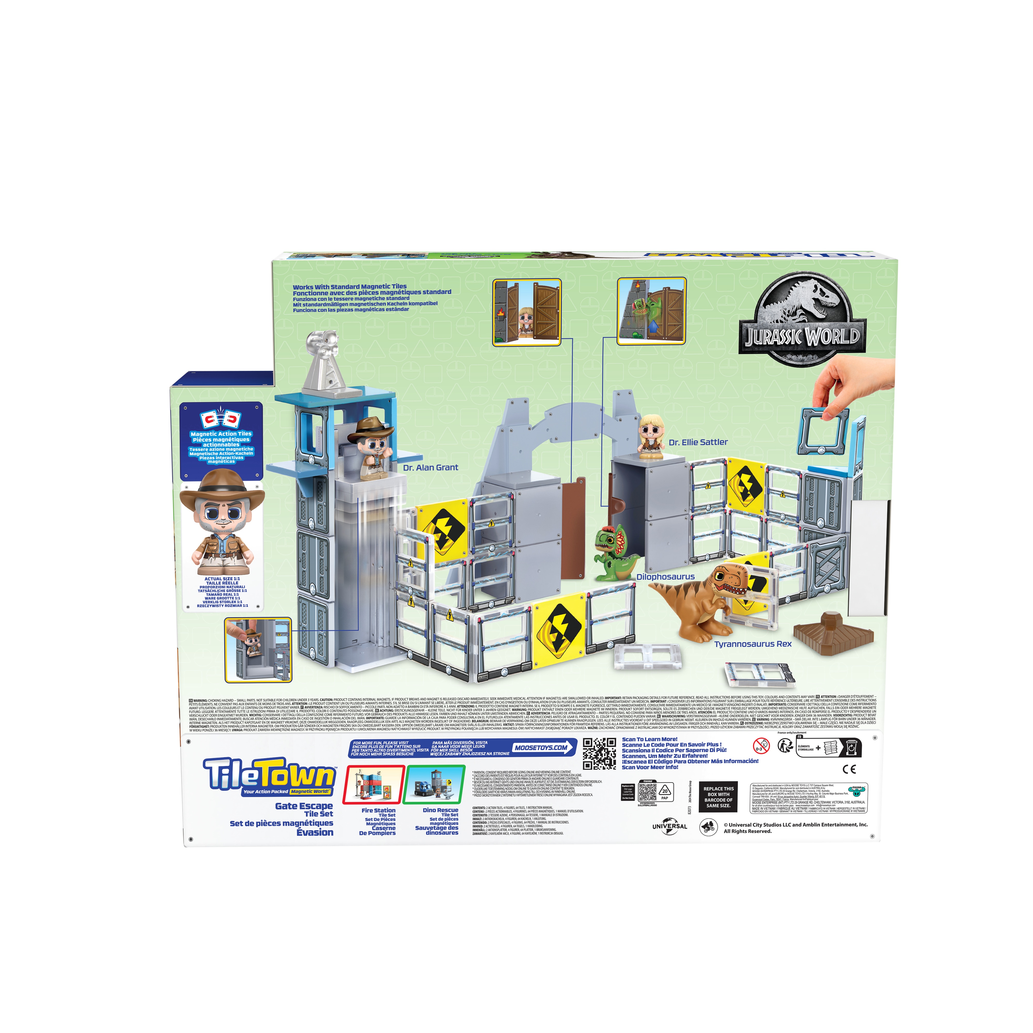 Juego de construcción Jw Gate Escape Tile Town Moose 6