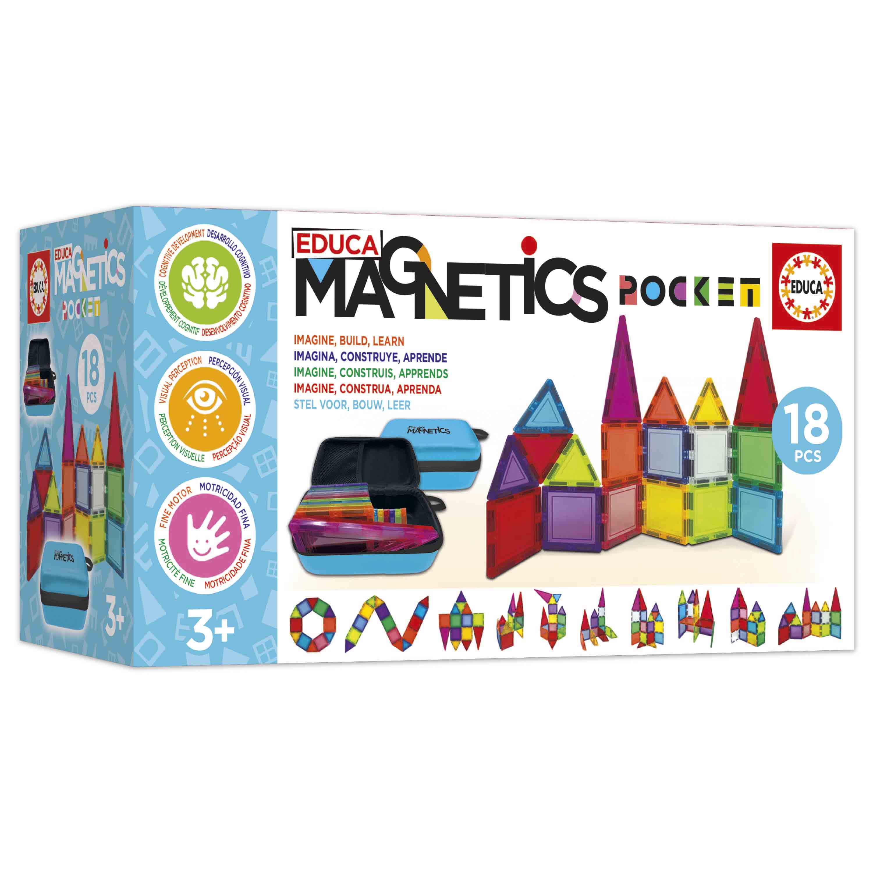 Bloques Magnéticos Pocket 18 piezas Educa Magnetics 4