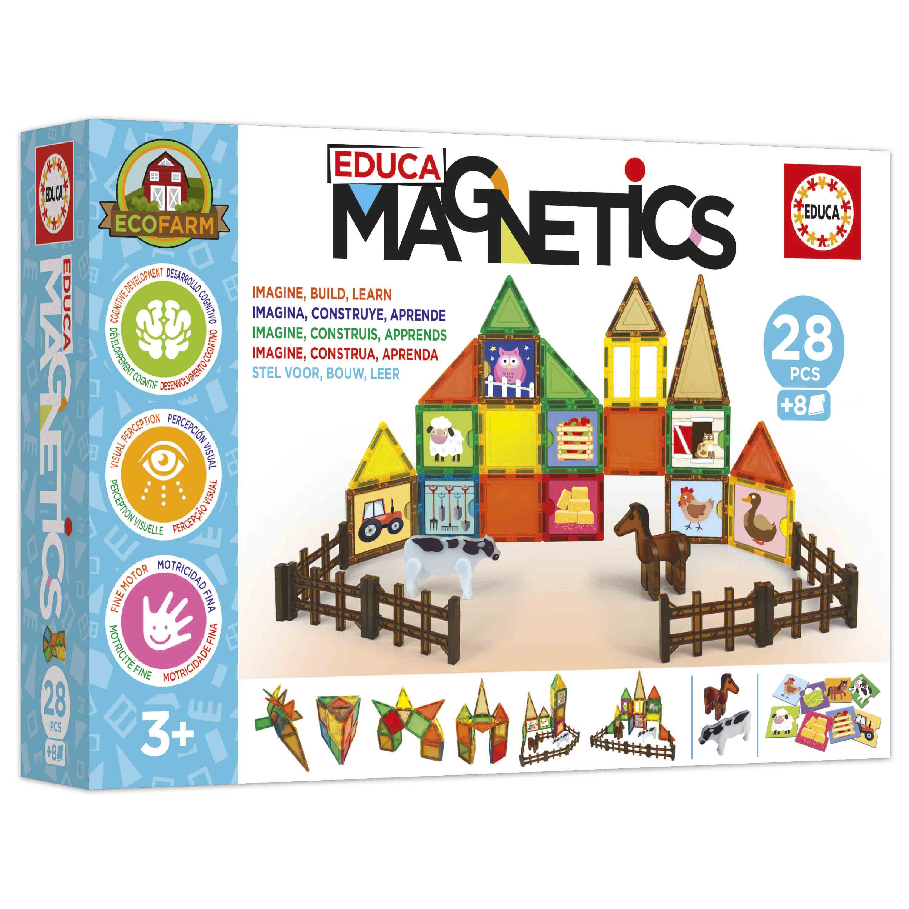 Bloques Magnéticos Ecofarm 28 piezas Educa Magnetics 4