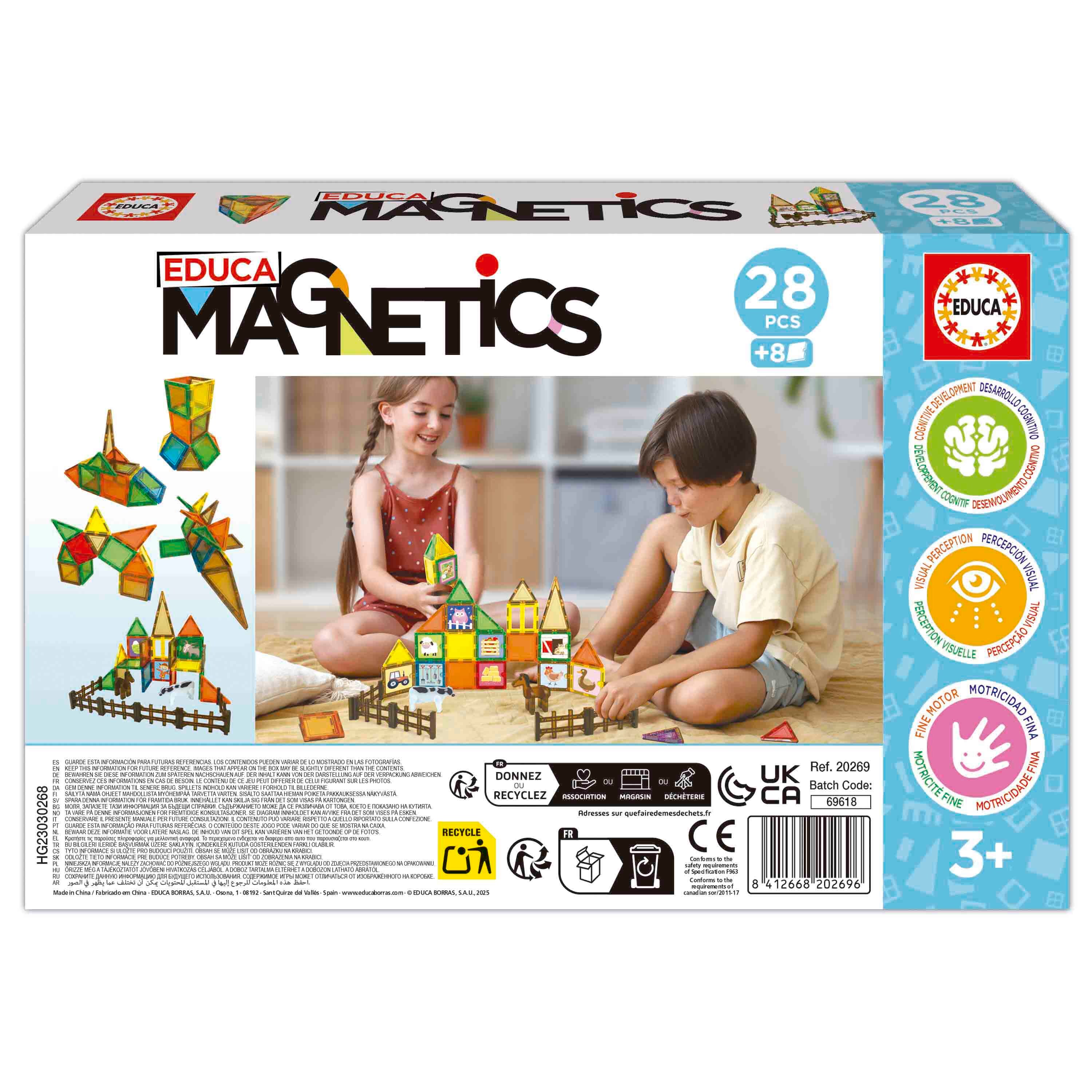 Bloques Magnéticos Ecofarm 28 piezas Educa Magnetics 5