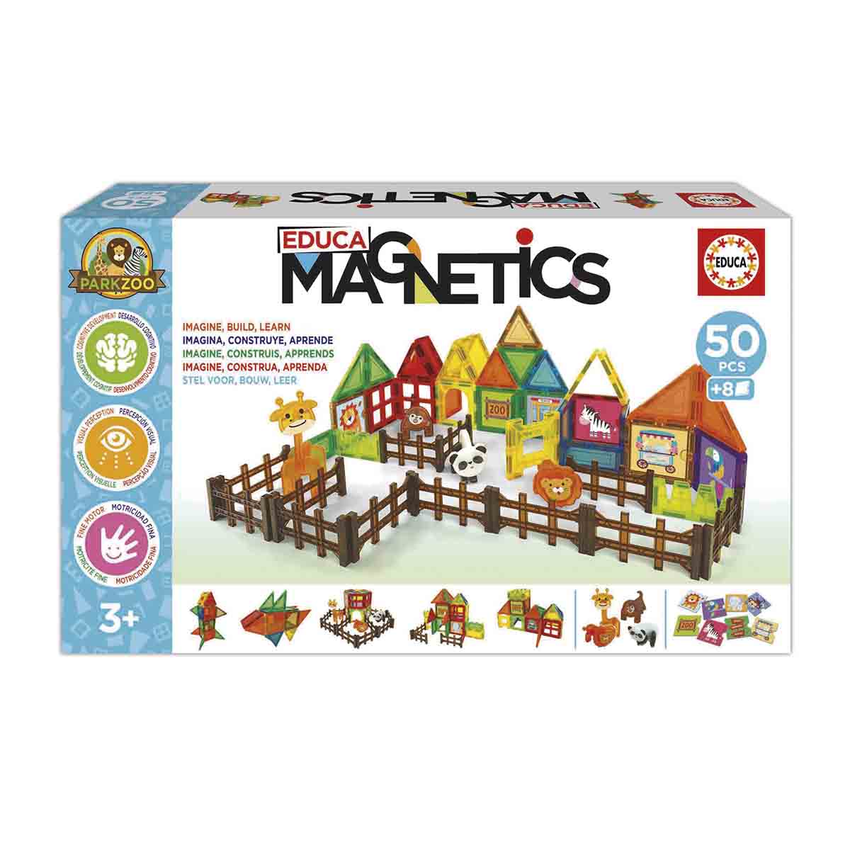 Imagen 0 de Bloques Magnéticos Park Zoo 50 piezas Educa Magnetics