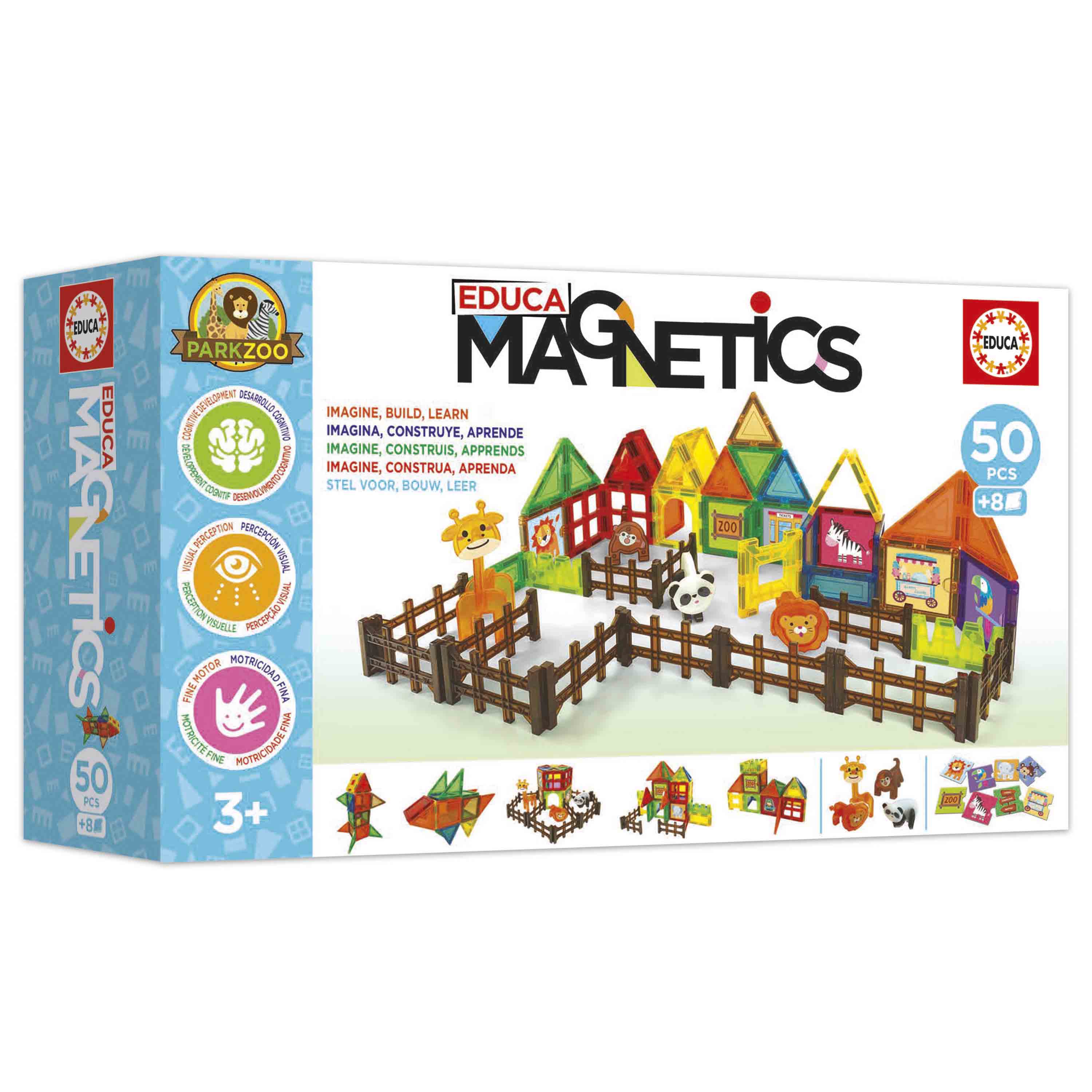 Bloques Magnéticos Park Zoo 50 piezas Educa Magnetics 4
