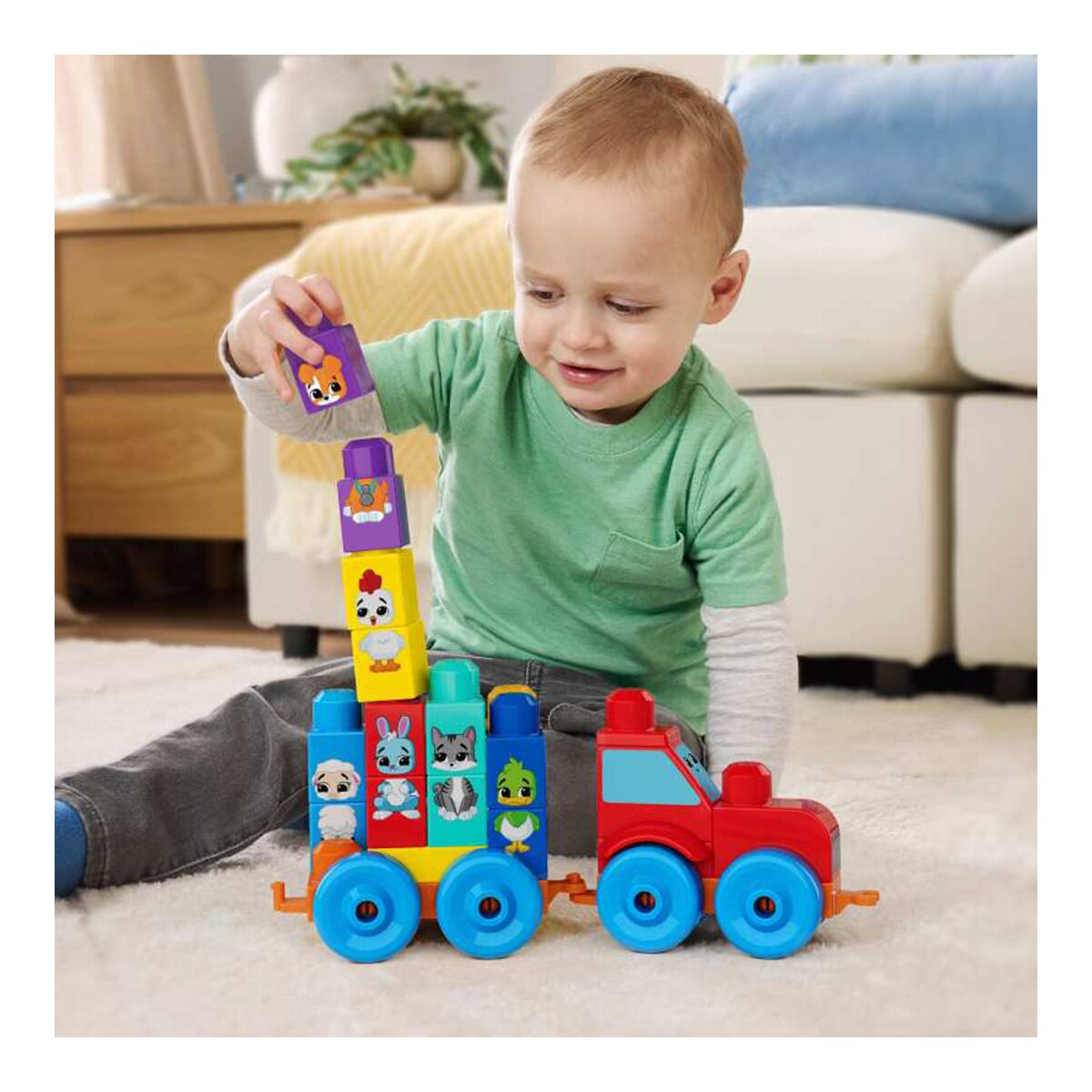 Tractor con animalitos encajables MEGA Bloks 2