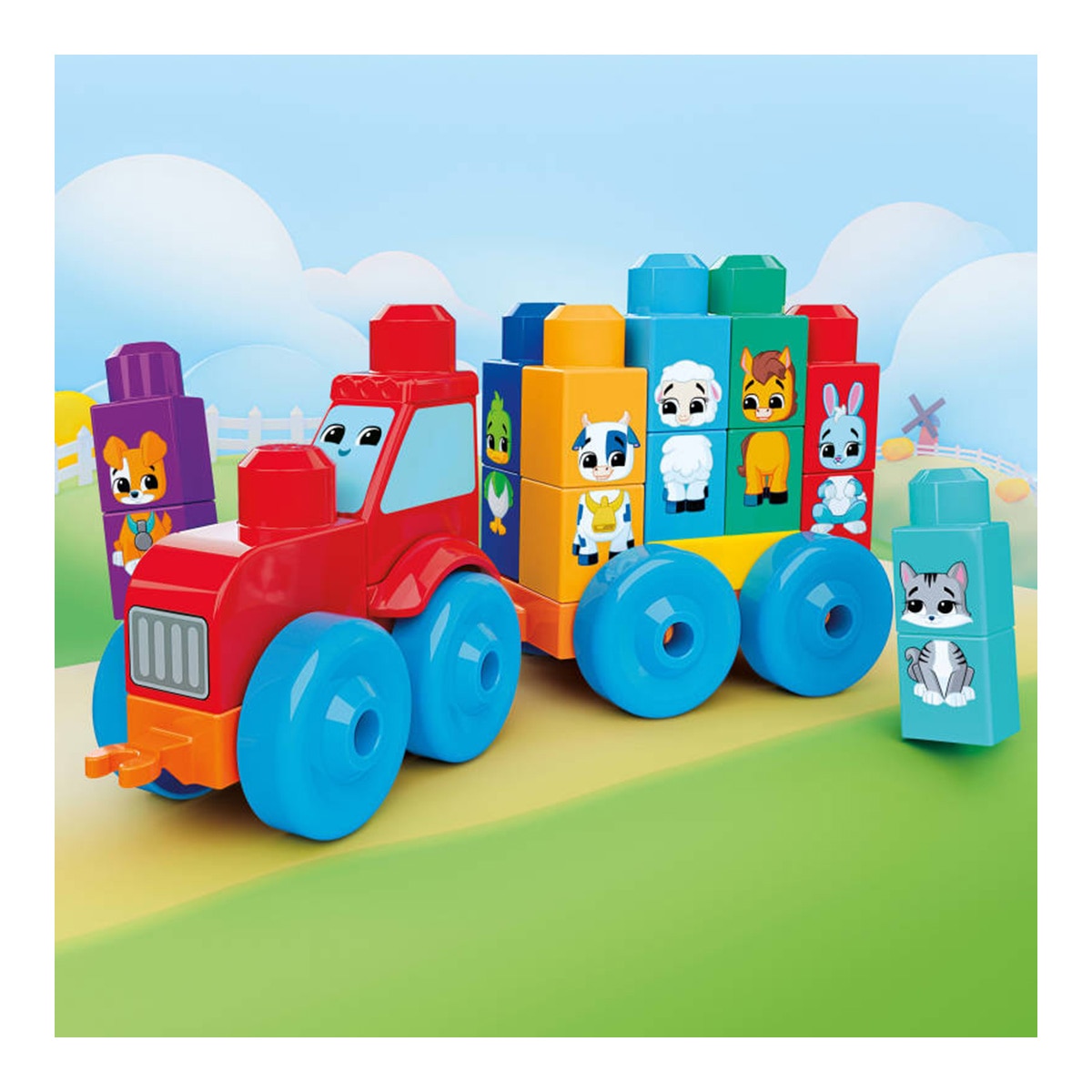 Tractor con animalitos encajables MEGA Bloks 5