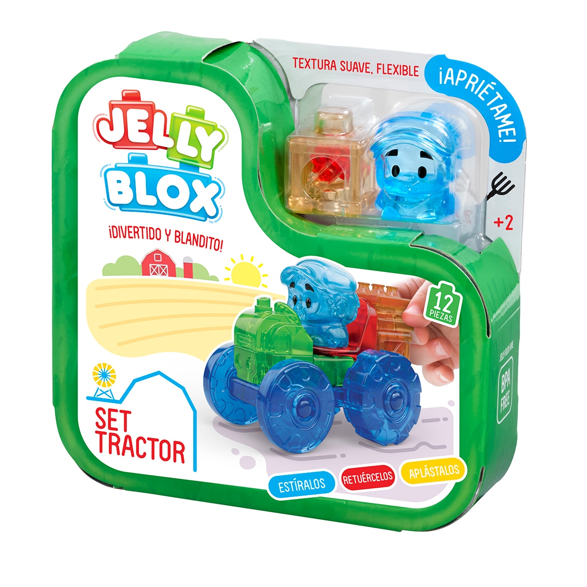 Piezas de construcción Jelly Blox set tractor Bizak 3