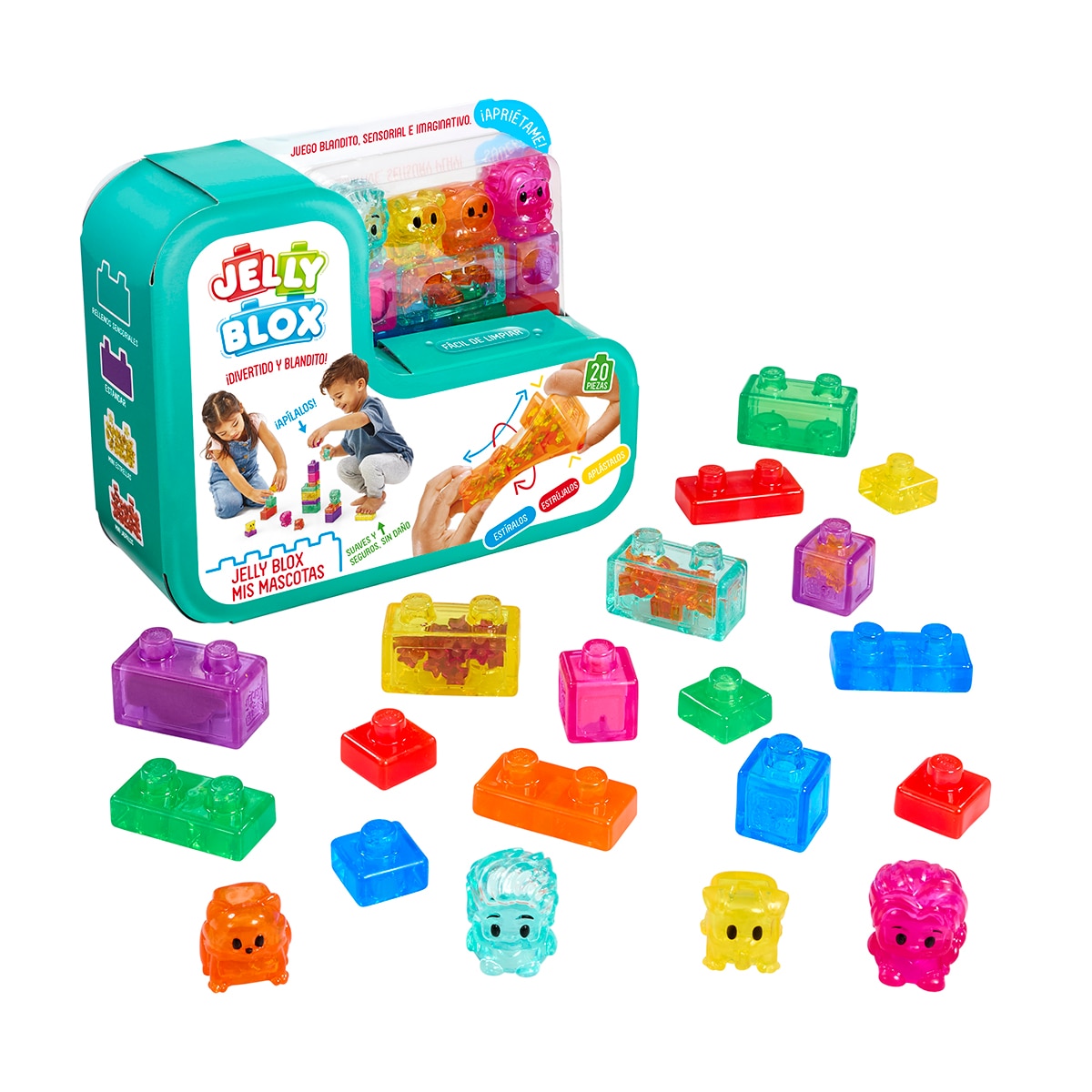 Imagen 0 de Piezas de construcción Jelly Blox mis mascotas Bizak