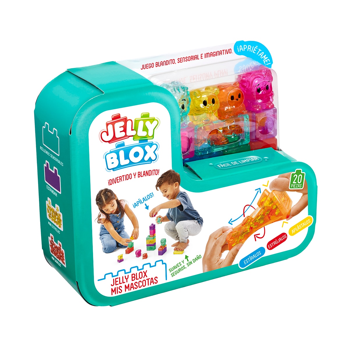 Piezas de construcción Jelly Blox mis mascotas Bizak 3