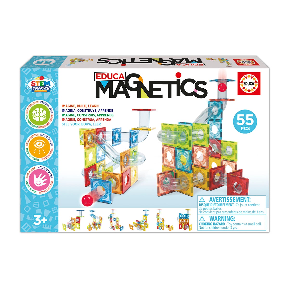 Imagen 1 de Contruccion Magnetics Stem Tracks 55 Pc Educa