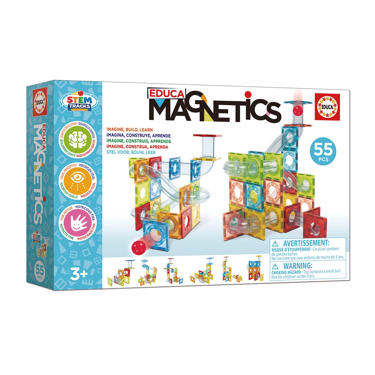 Imagen 4 de Contruccion Magnetics Stem Tracks 55 Pc Educa