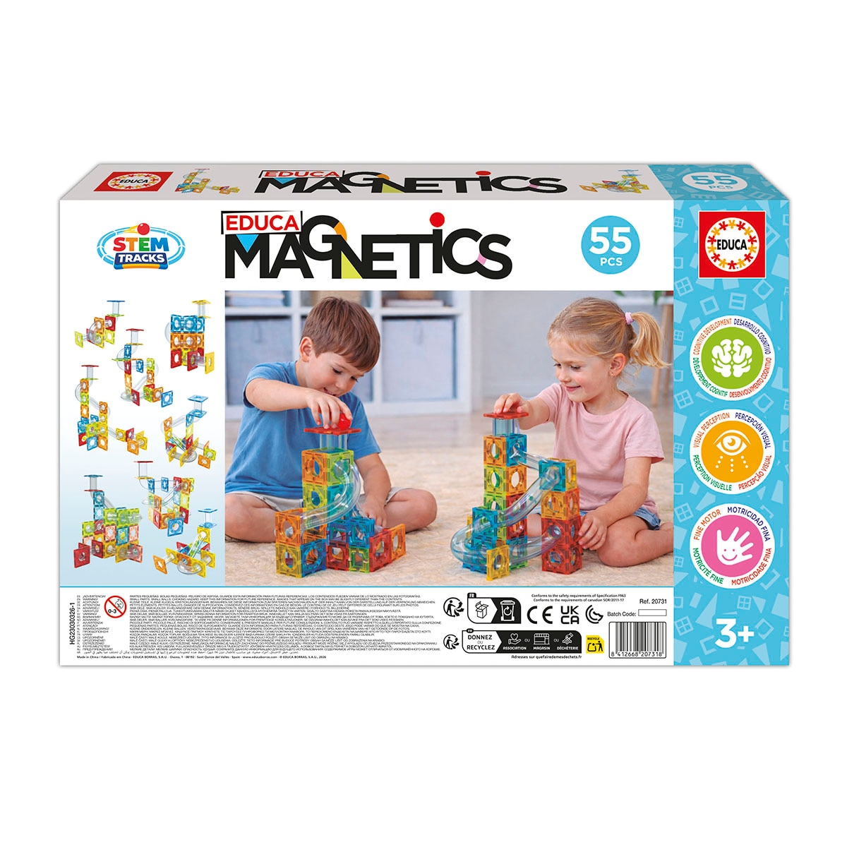 Imagen 5 de Contruccion Magnetics Stem Tracks 55 Pc Educa