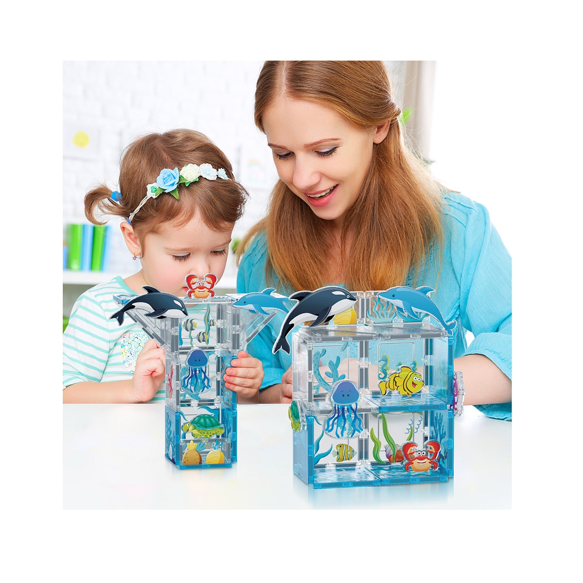 Bloques Magnéticos Océano 26 Piezas Picasso Tiles Cefa Toys 2