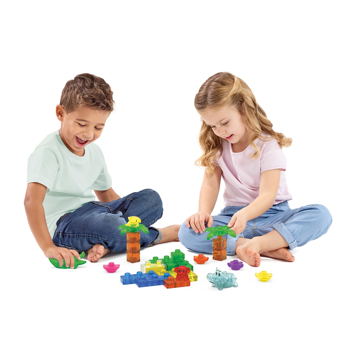 Juego de construcción Jelly Blox set jungla Bizak 2