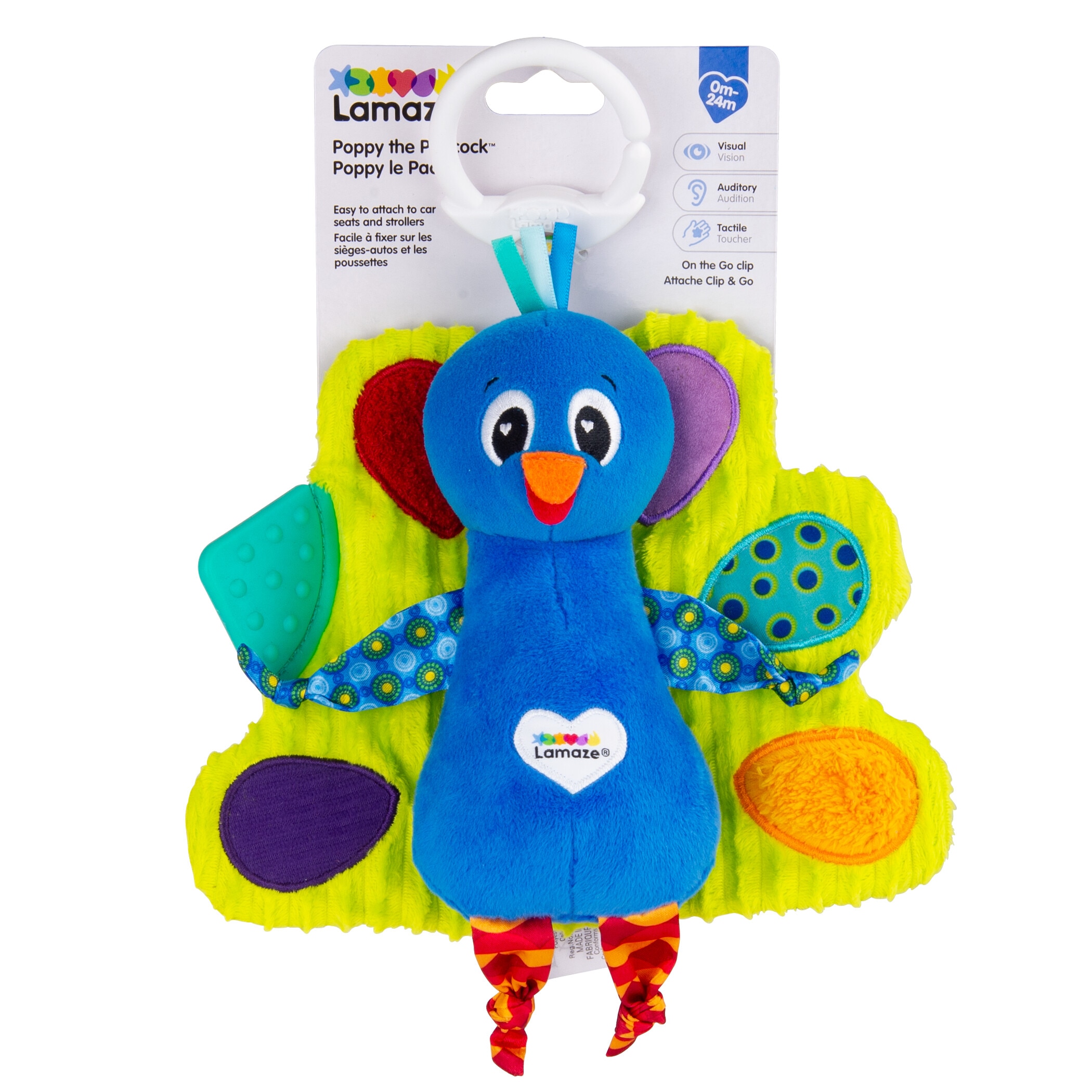 Juguete para bebés Poppy el pavo real Lamaze 2