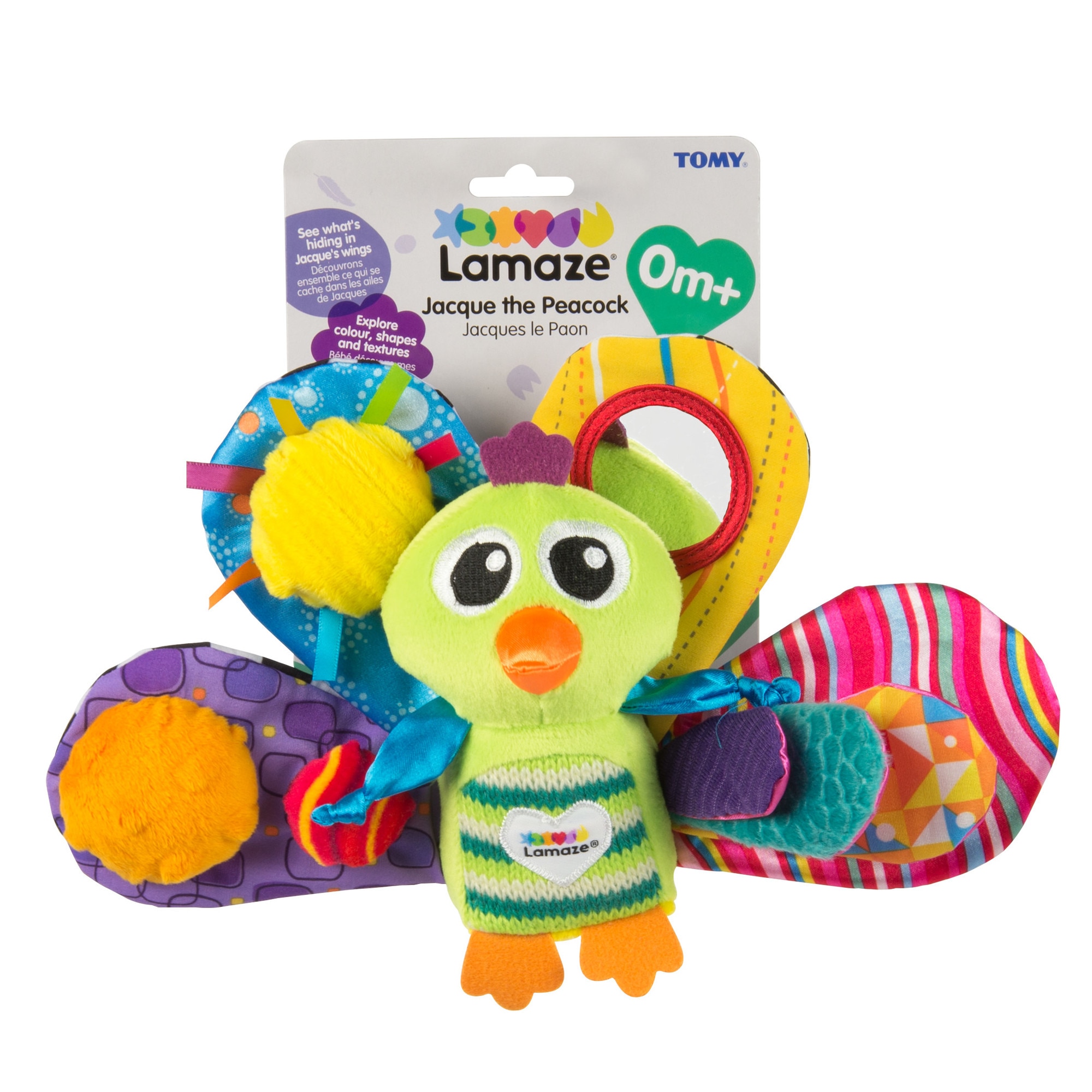 Juguete para bebés Jacques el pavo real Lamaze 2