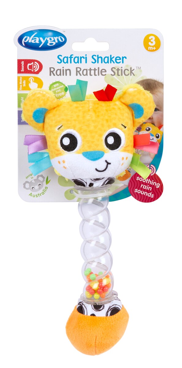 Sonajero Safari Shaker Rain Stick Playgro 5